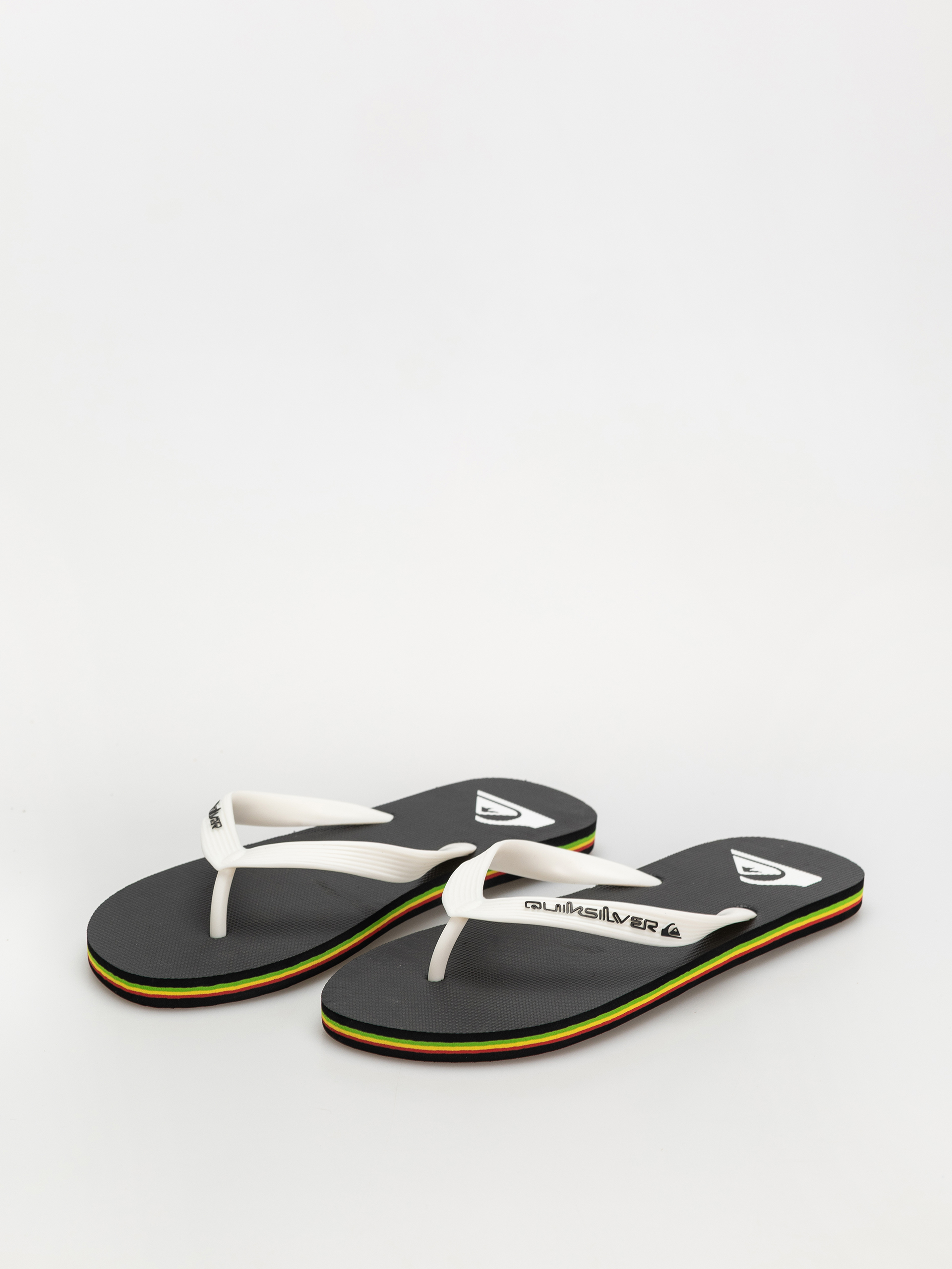 Quiksilver Molokai Core Flip-flop papucsok (black/rasta)
