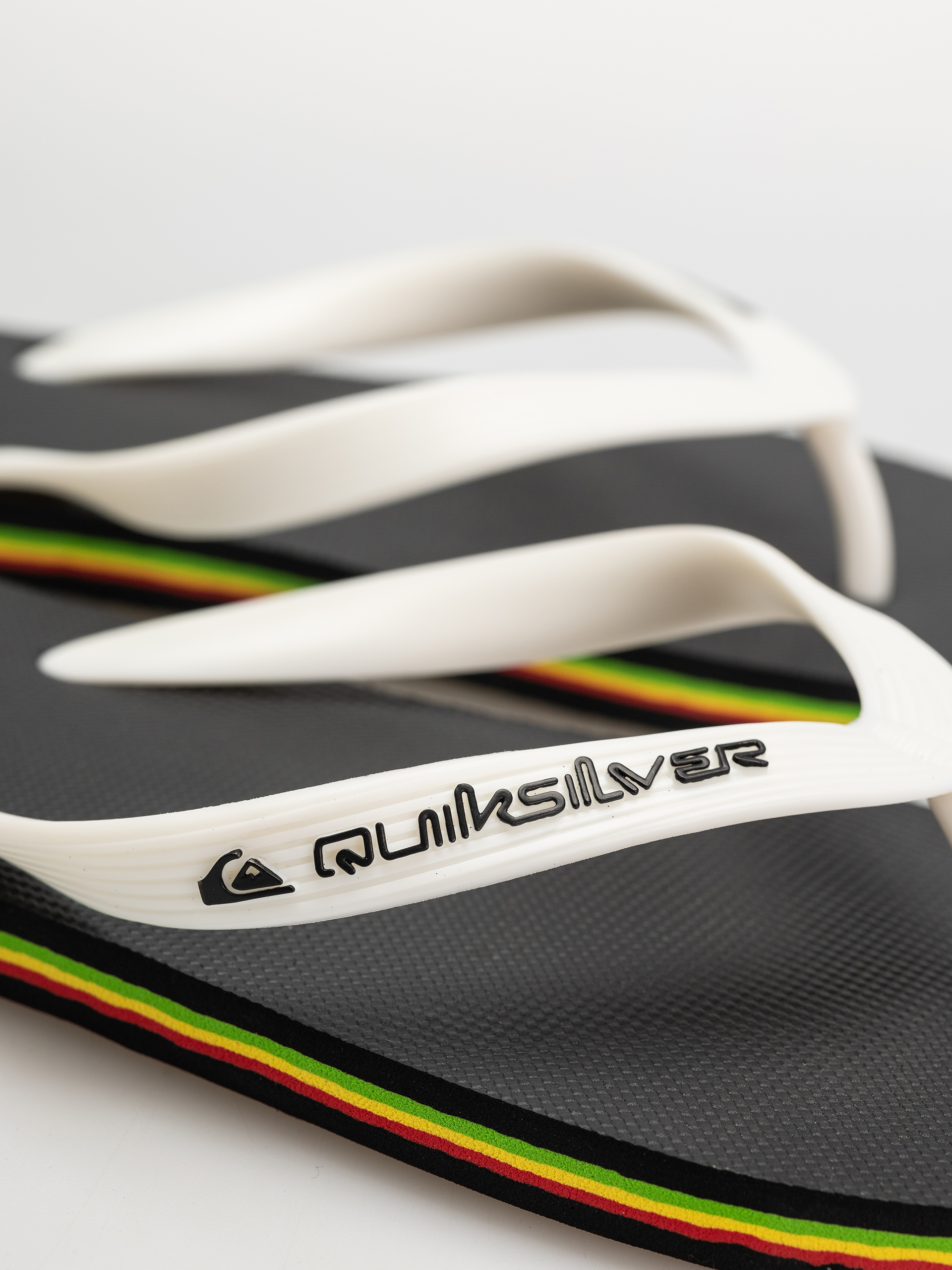 Quiksilver Molokai Core Flip-flop papucsok (black/rasta)