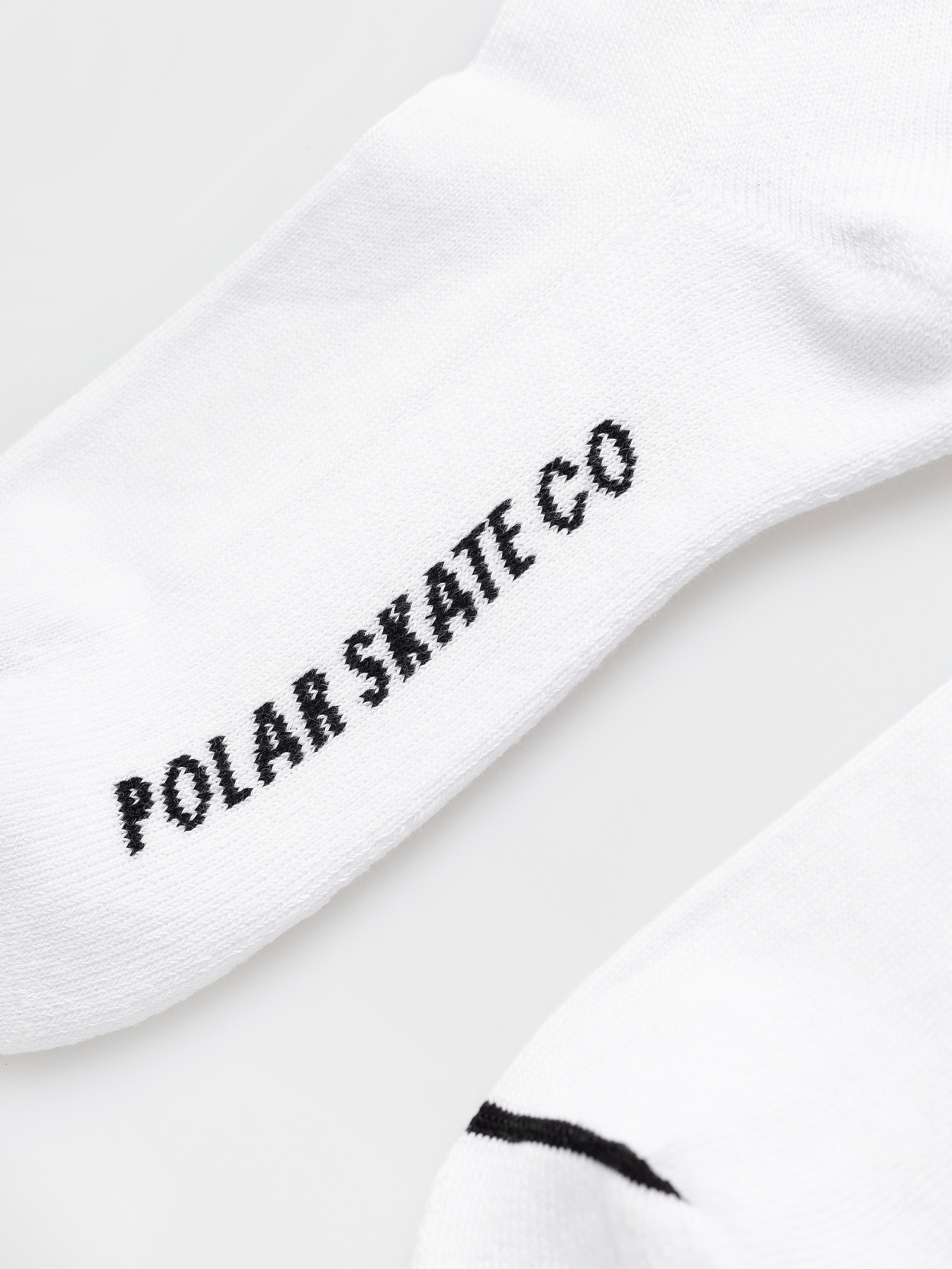 Polar Skate Rib 2 Stripes Zokni (white/black)