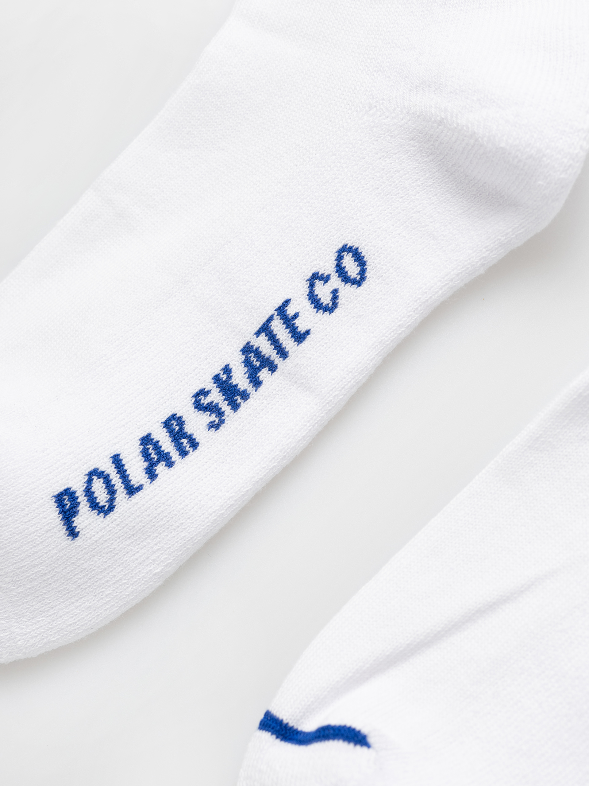 Polar Skate Rib Long 2 Stripes Zokni (white/blue)