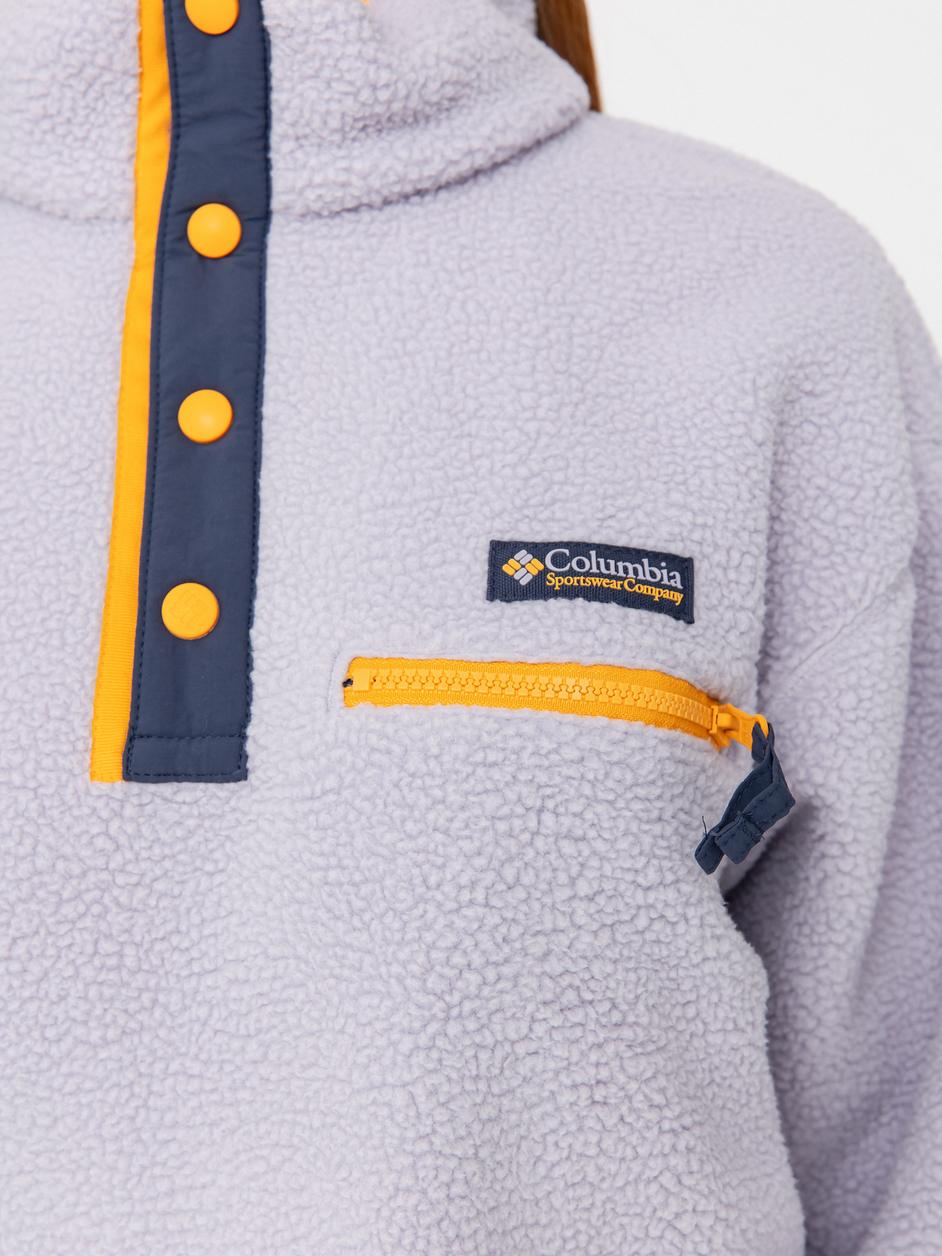 Női Columbia Helvetia II Cropped Half Snap Polár pulóver (lavender pearl)
