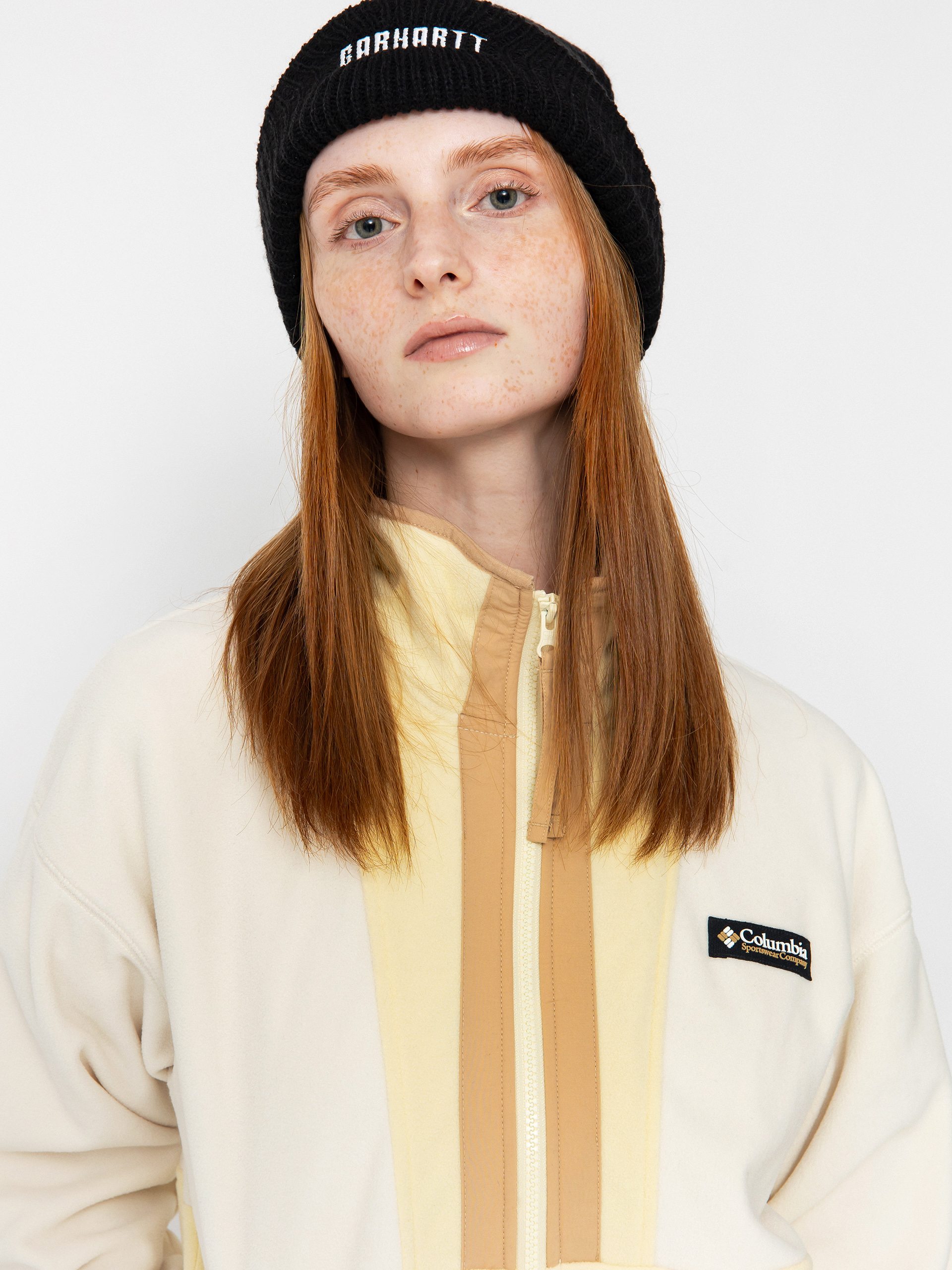 Női Columbia Backbowl II Full Zip Polár pulóver (chalk/lemon wa)