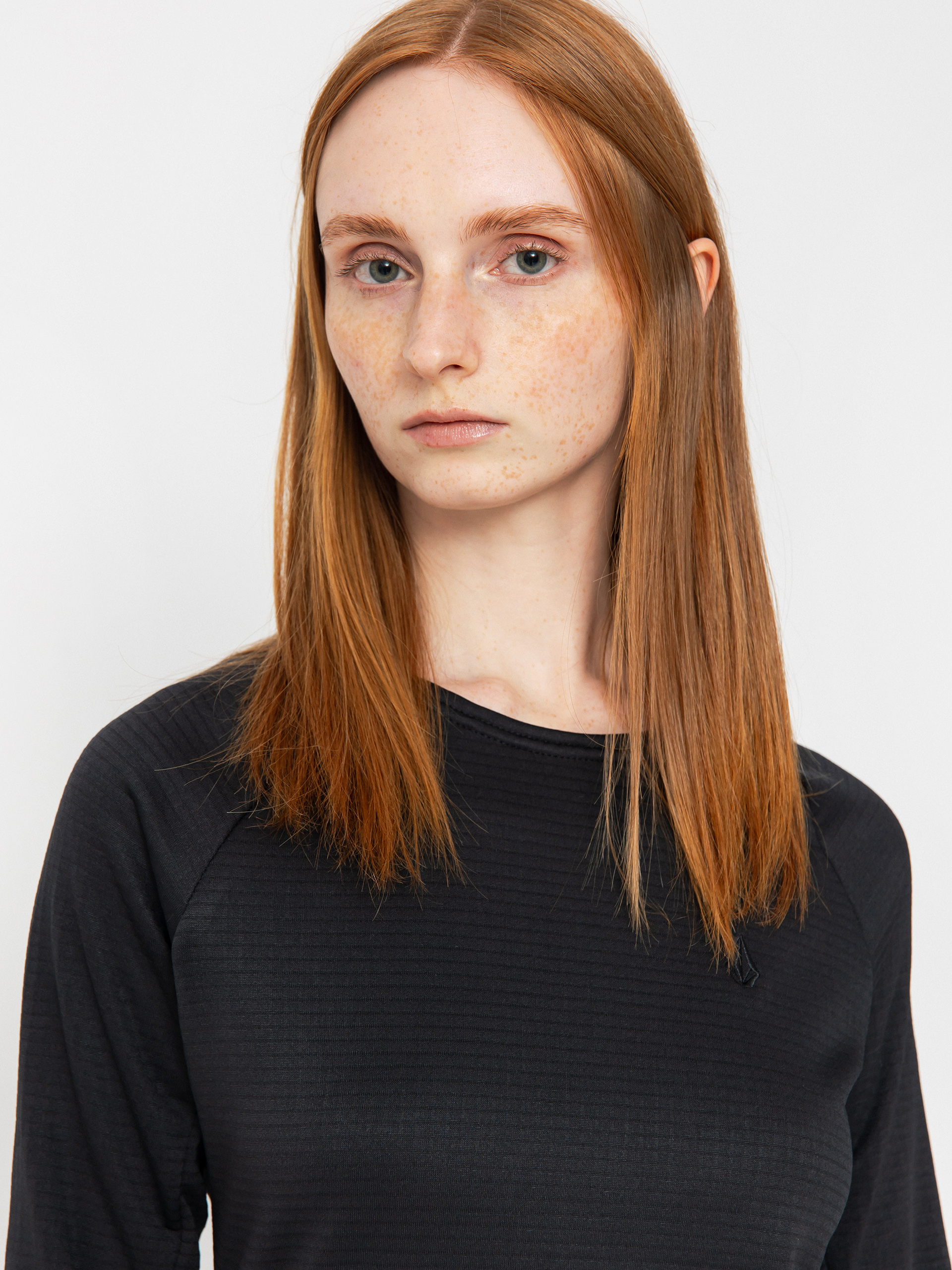 Női Thermo pulóver Volcom Gridlock Crew (black)