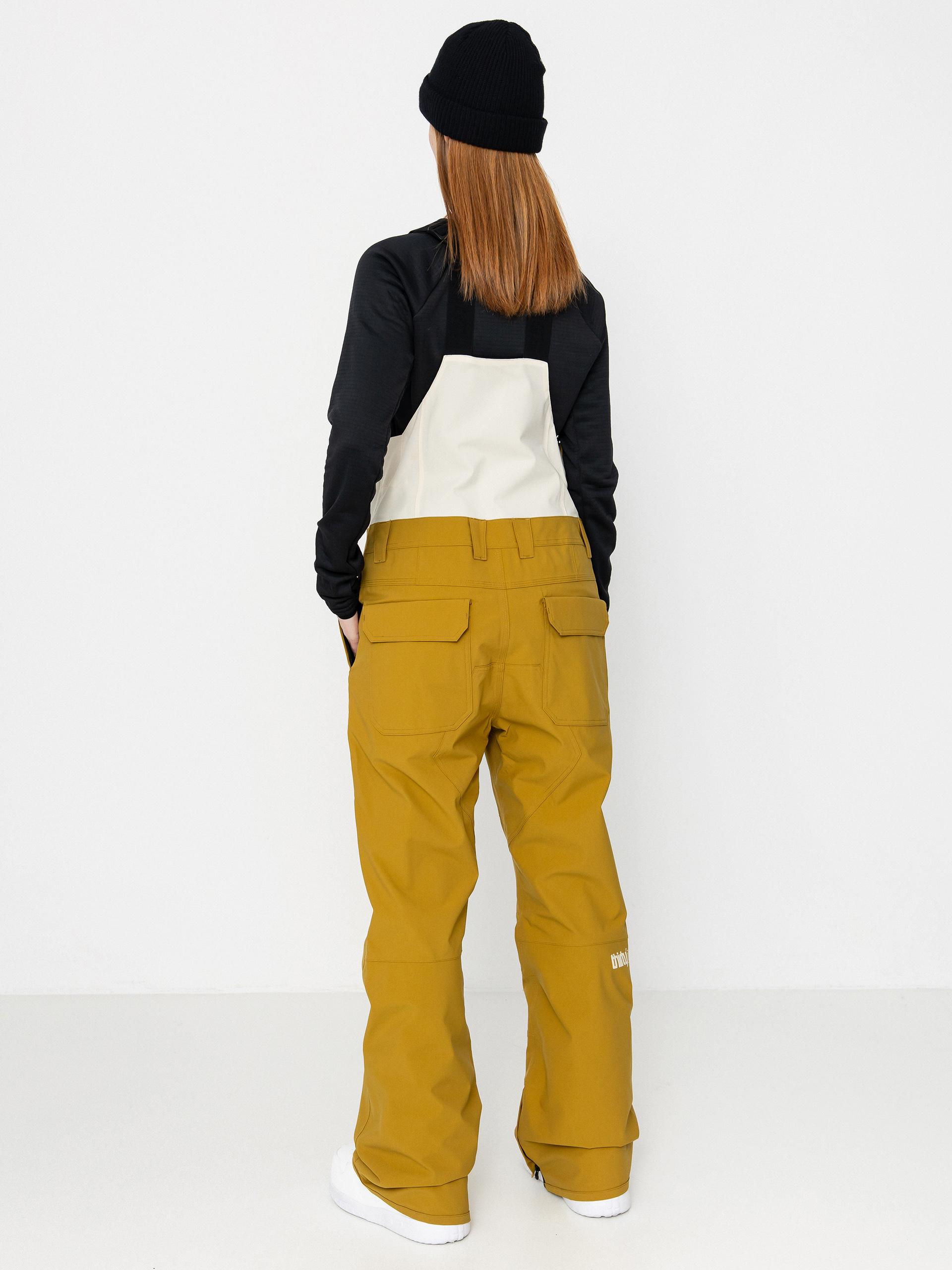 Női Snowboard nadrág ThirtyTwo Basement Bib (tan)