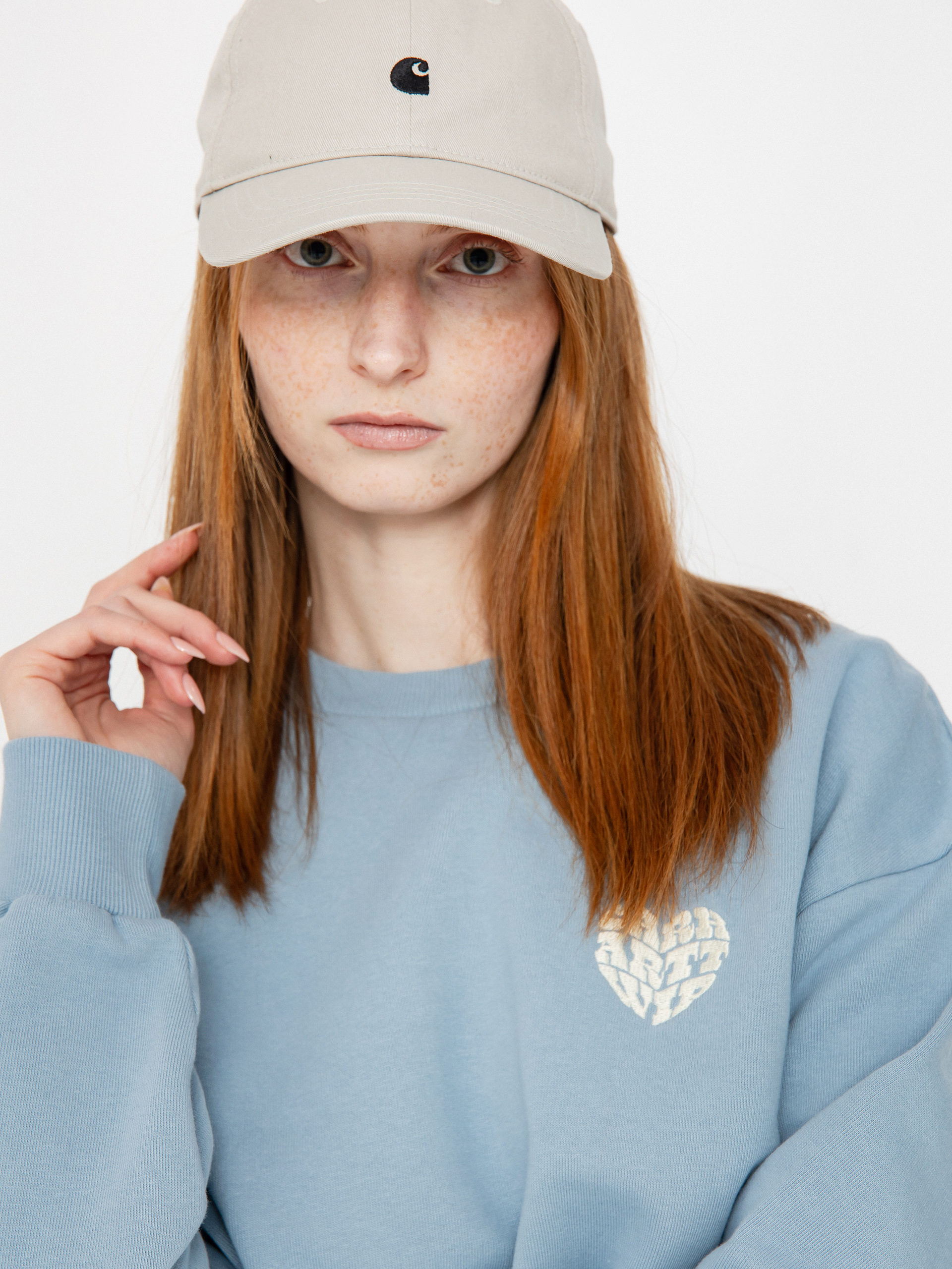 Carhartt WIP Productions Wmn Pulóver (frosted blue)