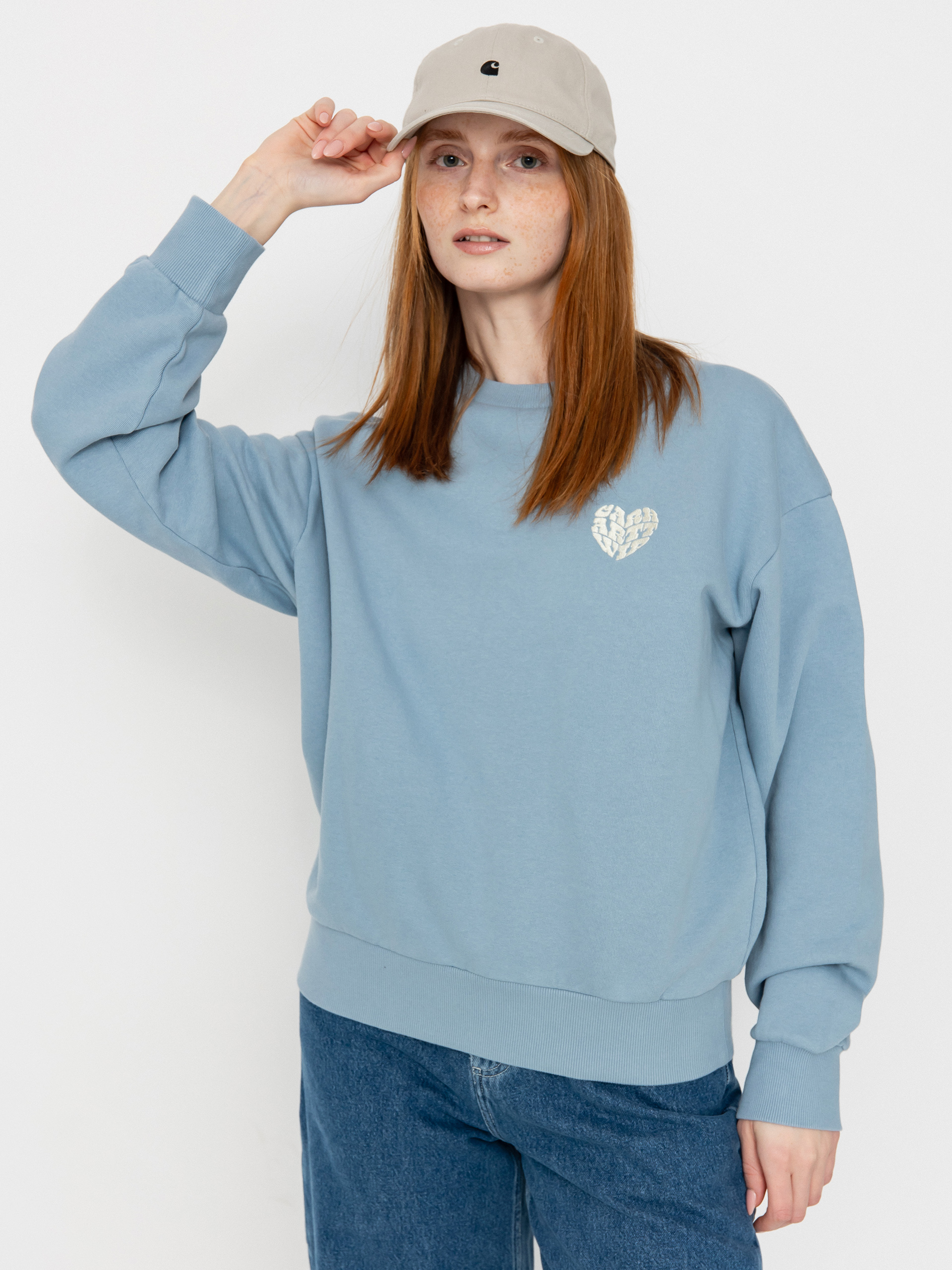 Carhartt WIP Productions Wmn Pulóver (frosted blue)