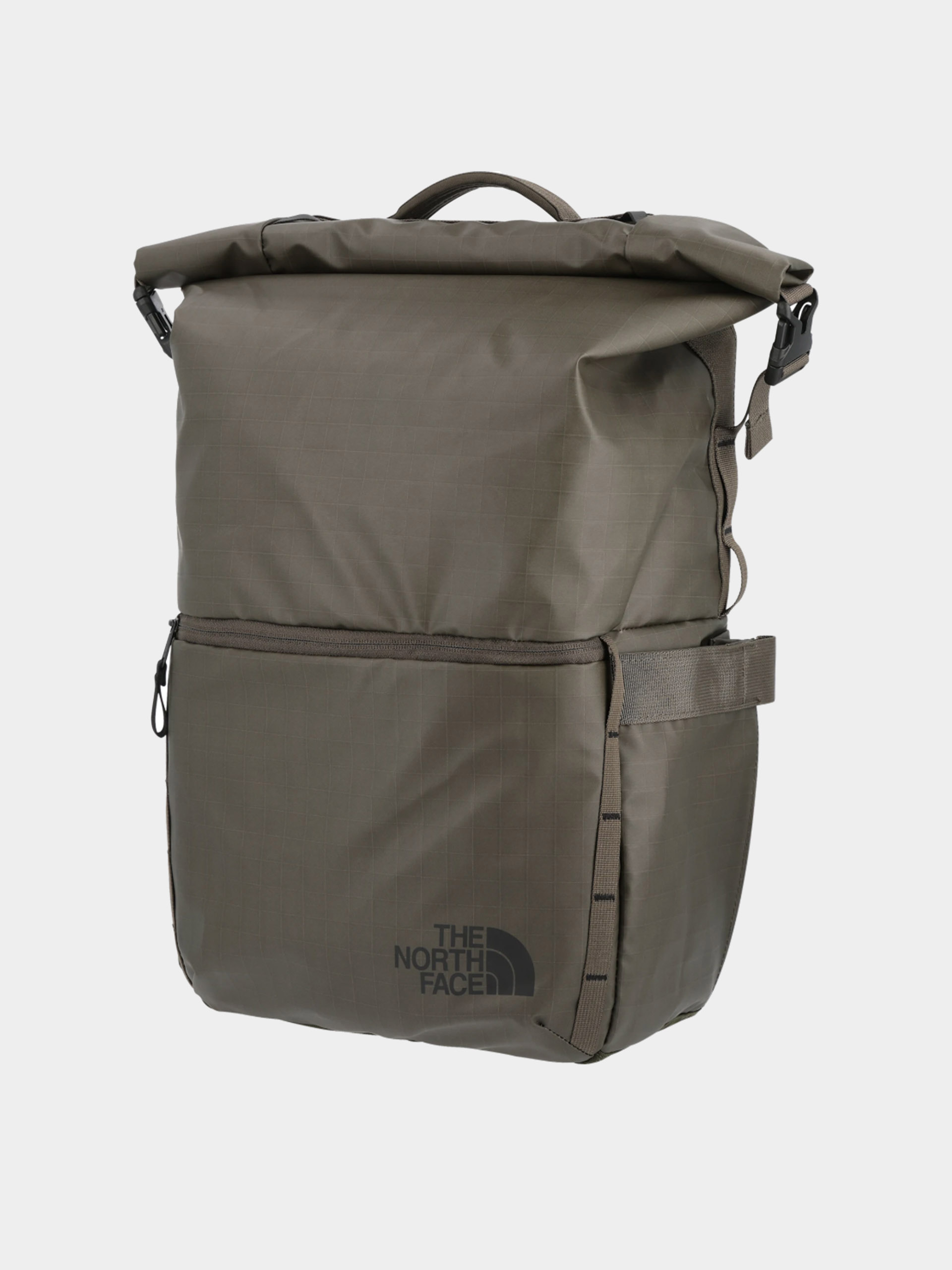 Hu00e1tizsu00e1k The North Face Base Camp Voyager Rolltop (new taupe green/tnf black)