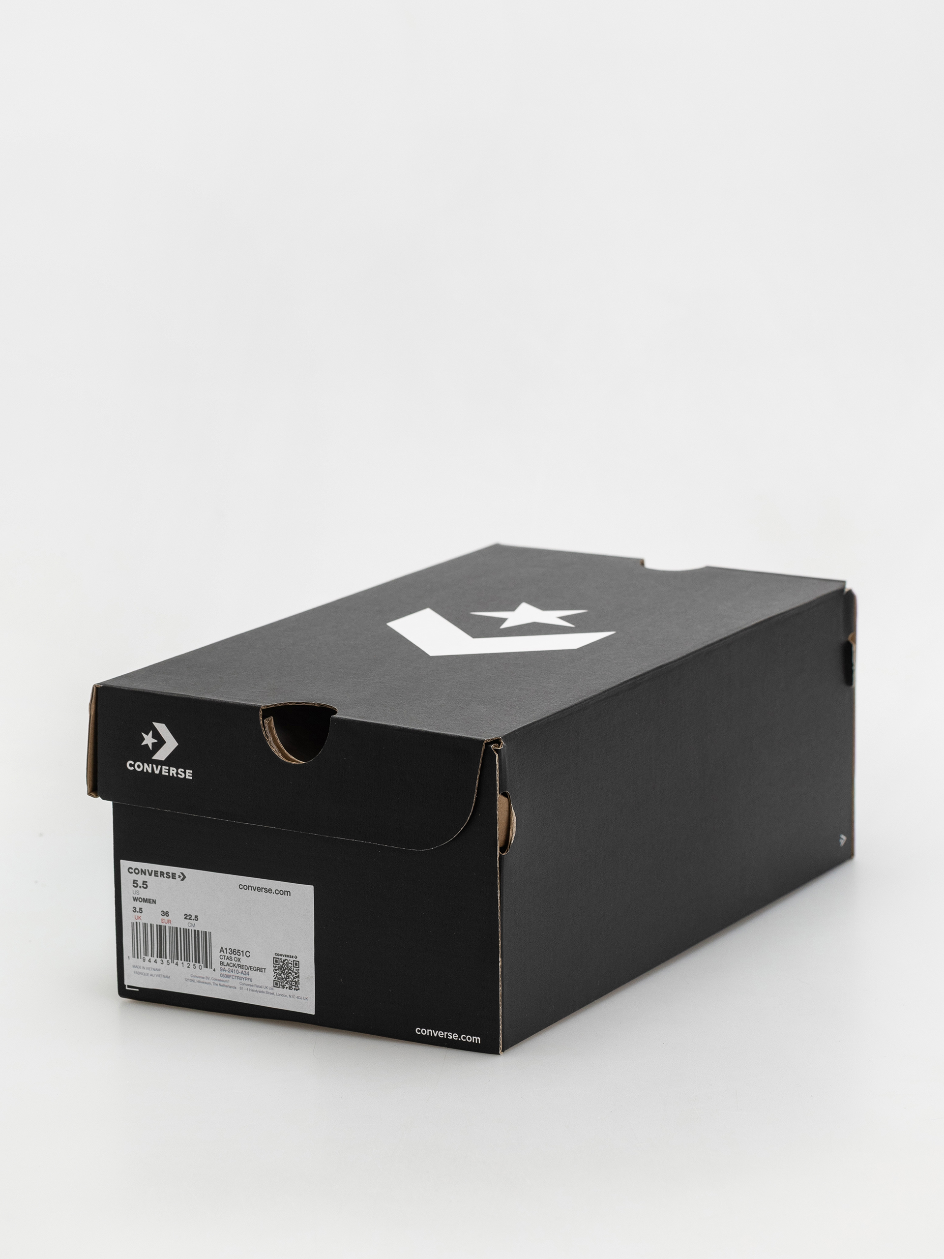 Converse Chuck Taylor All Star Ox Wmn Tornacipők (black/red/egret)