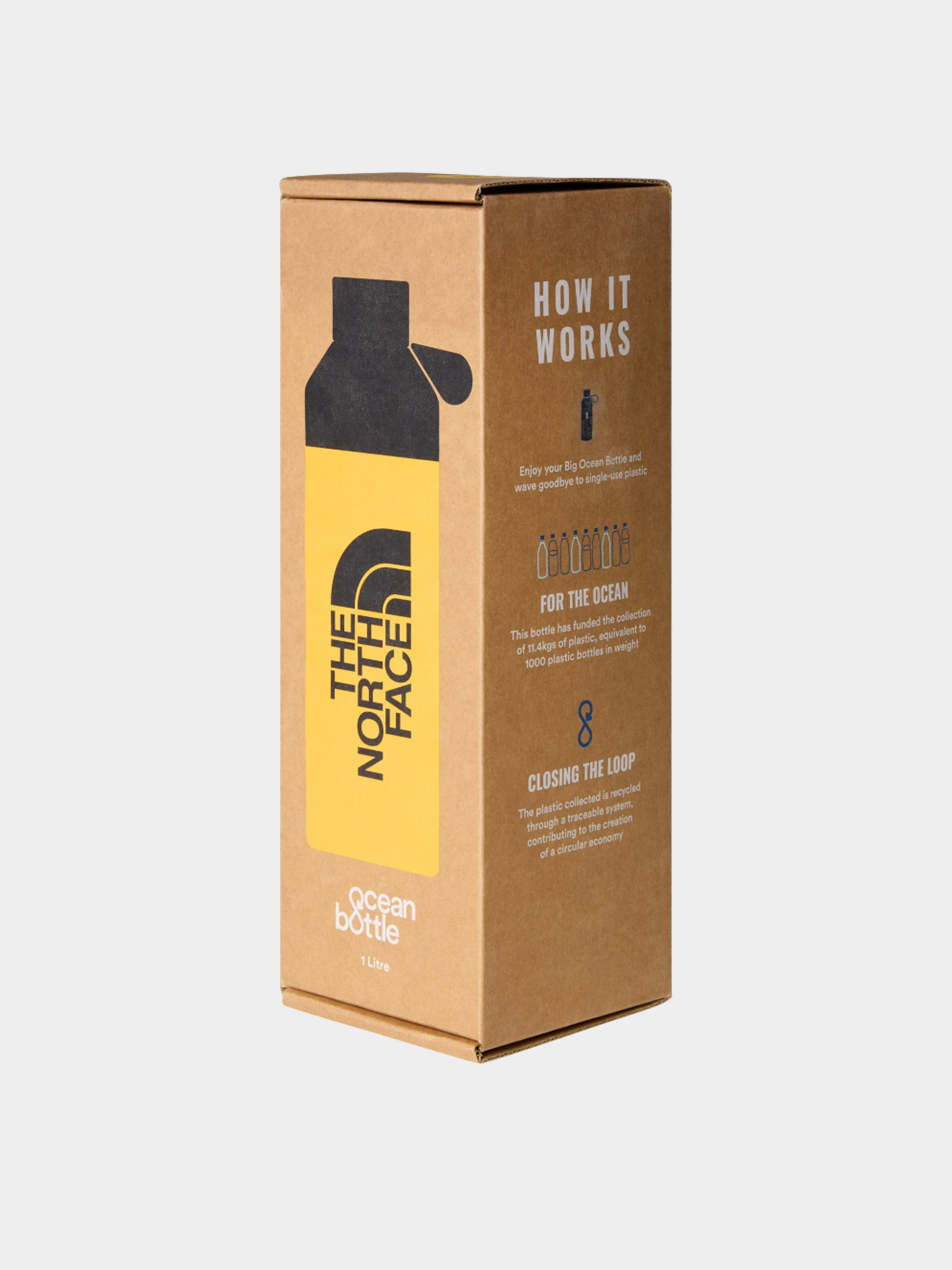 Hőpalack The North Face Water Bottle 1L (summit gold/tnf black)