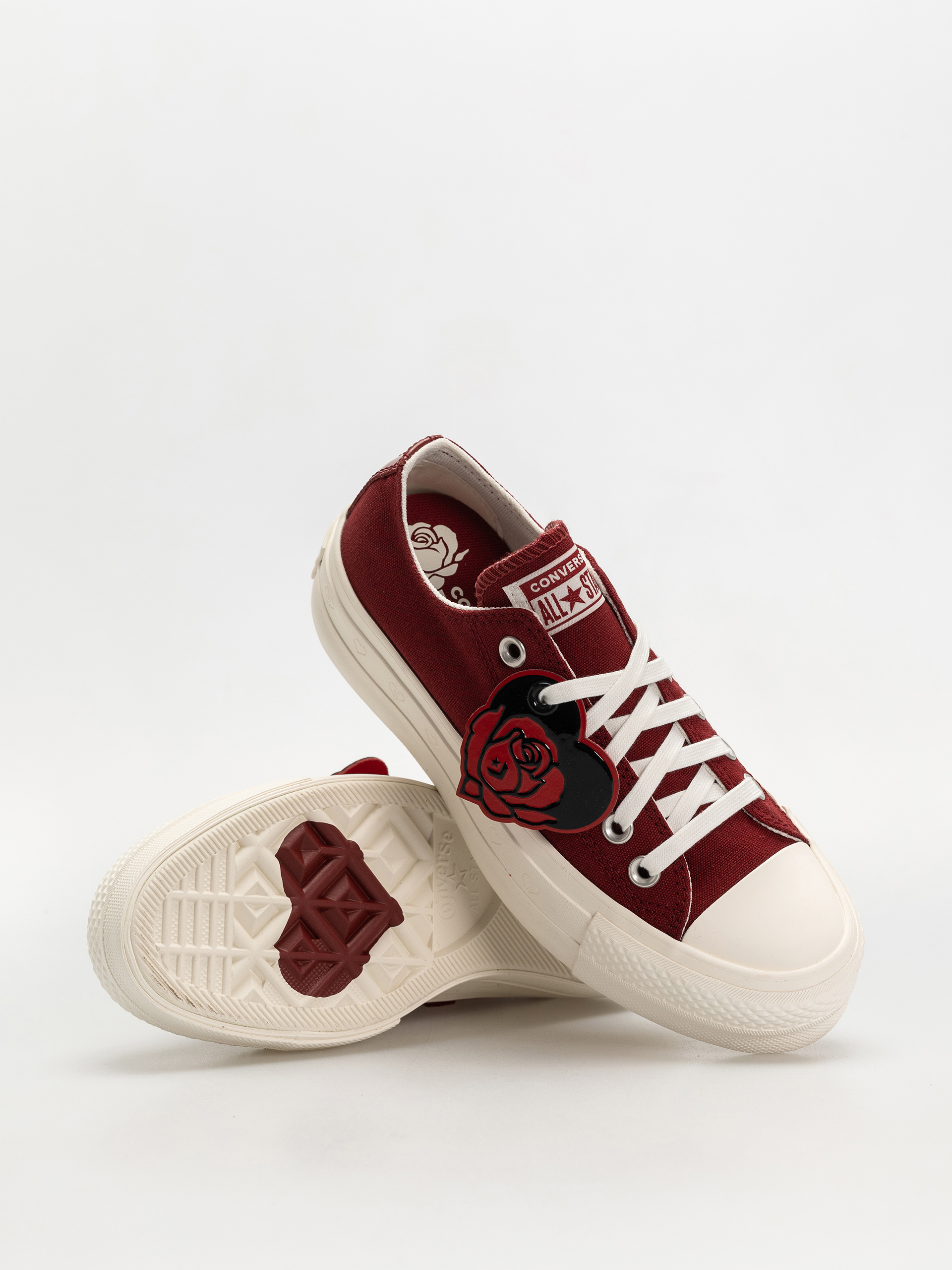 Converse Chuck Taylor All Star Lift Ox Wmn Tornacipők (park red/vintage white/egret)