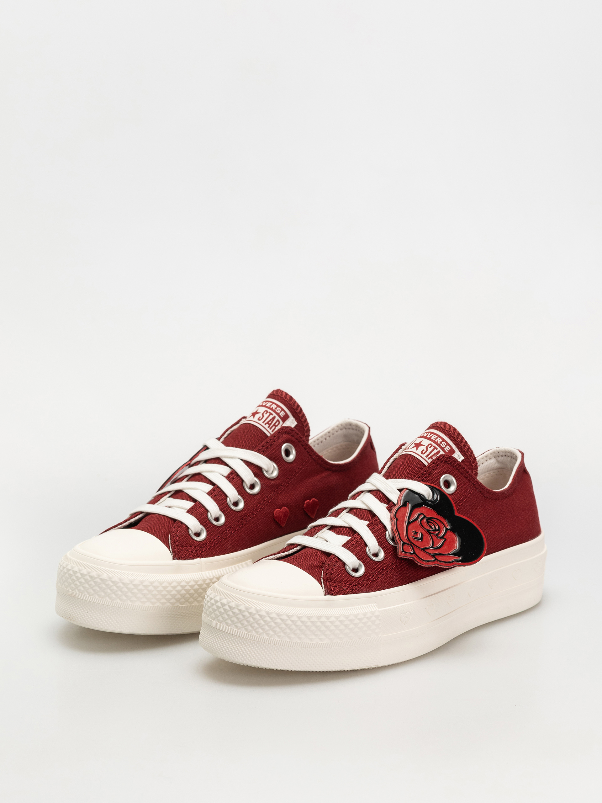 Converse Chuck Taylor All Star Lift Ox Wmn Tornacipők (park red/vintage white/egret)
