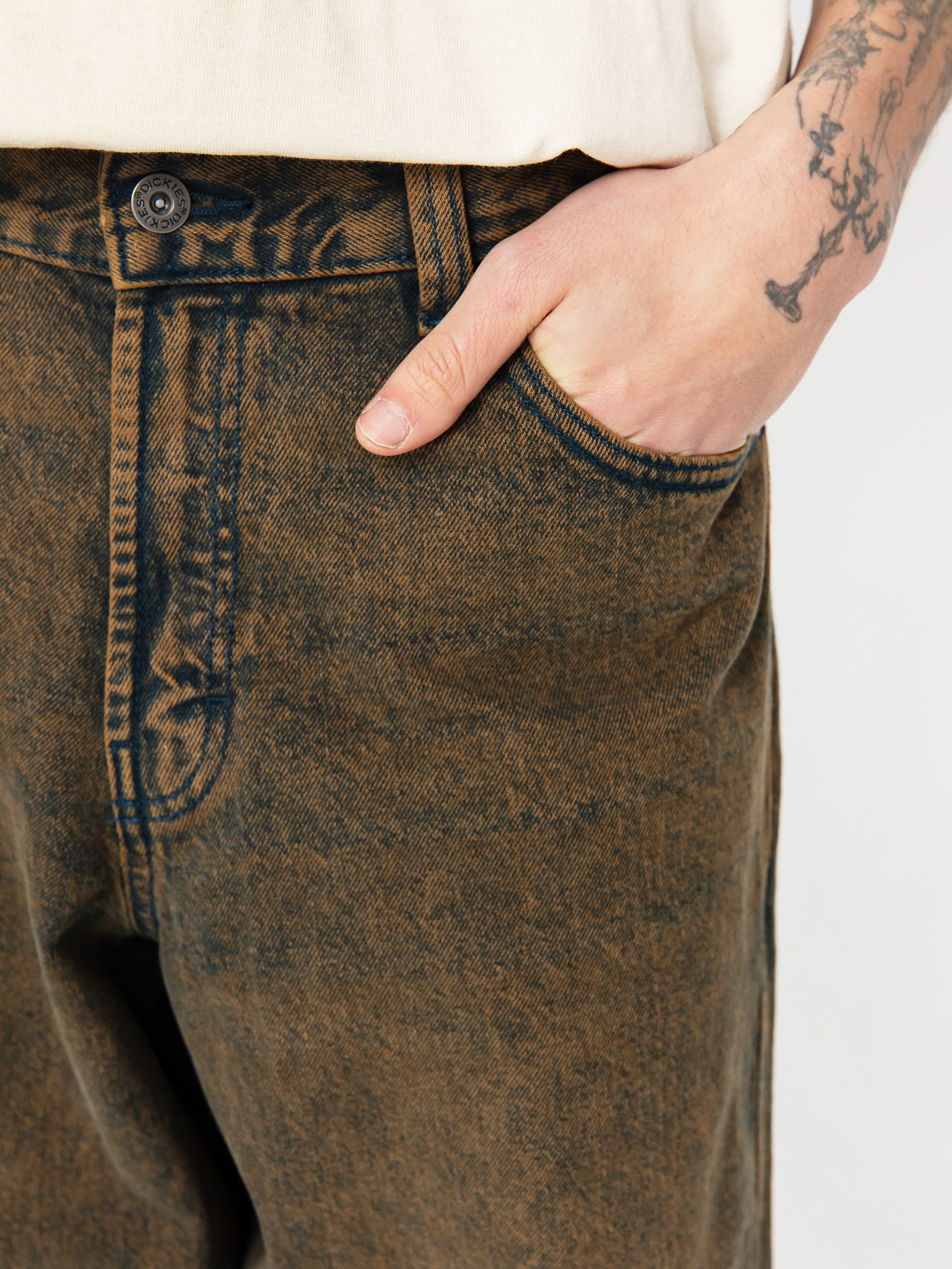 Dickies Loose Wave Kisnadrág (indigo brown tinted)