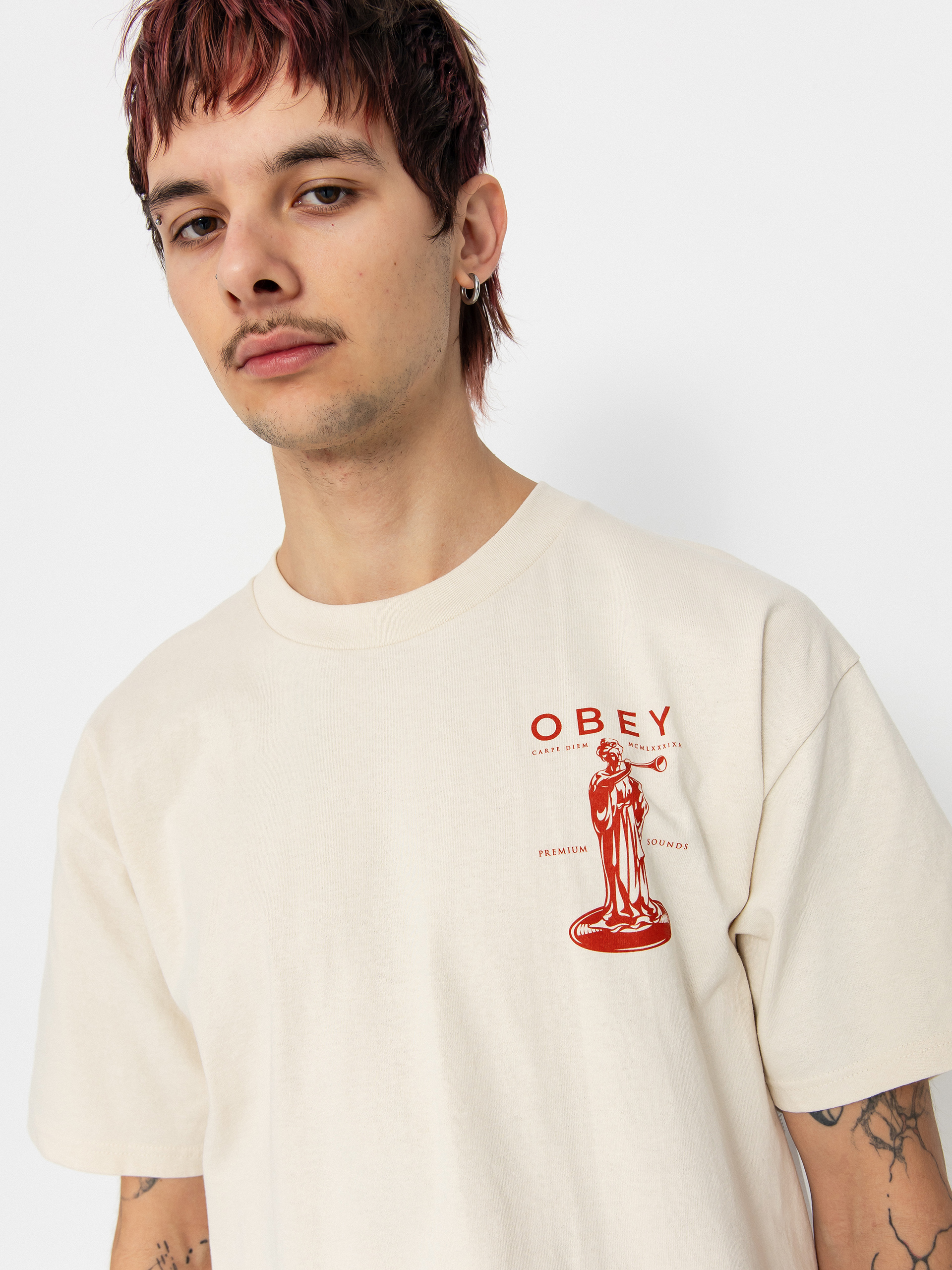 OBEY Premium Sounds Póló (cream)