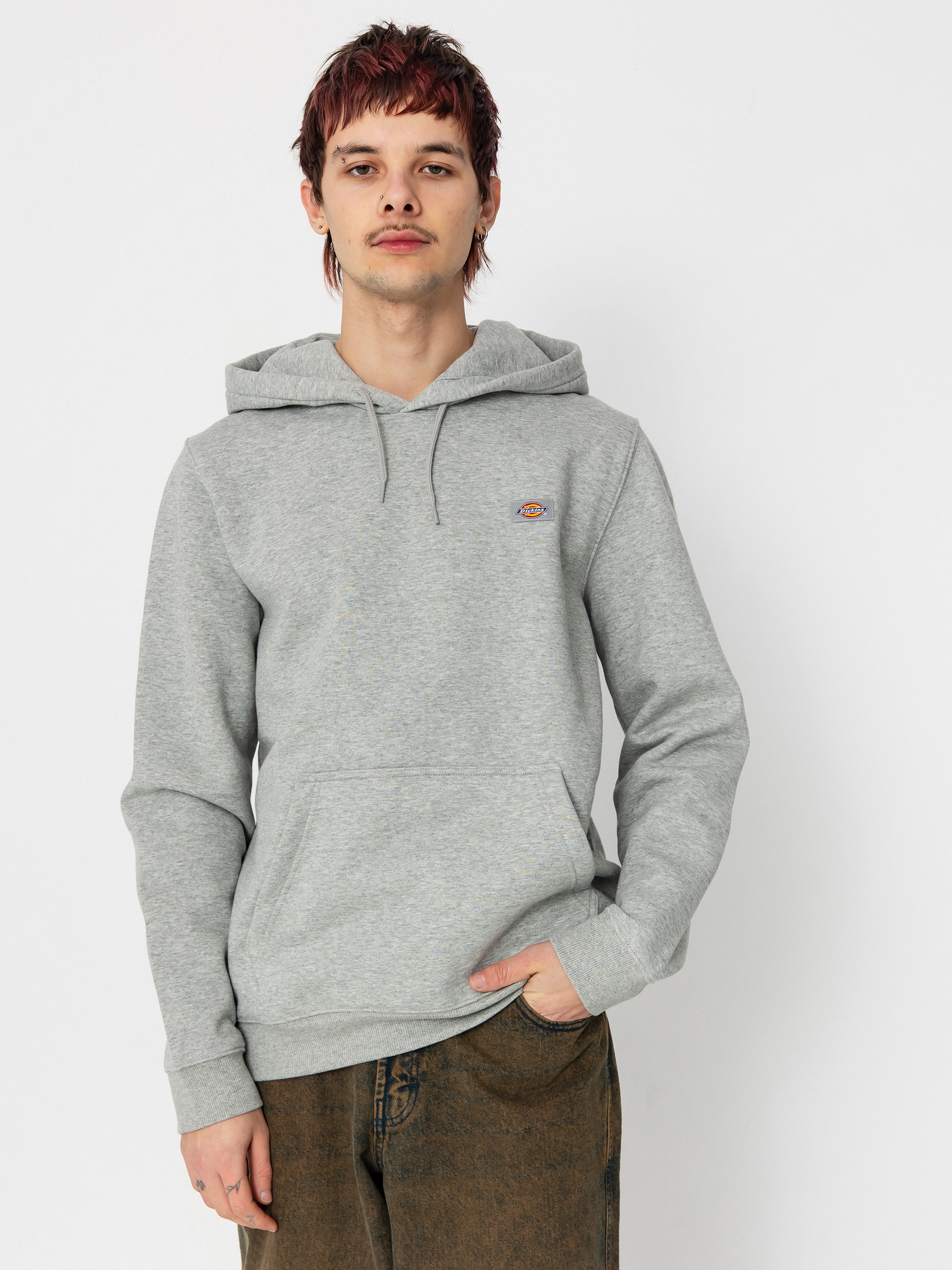 Dickies Oakport HD Kapucnis pulu00f3ver (heather grey)