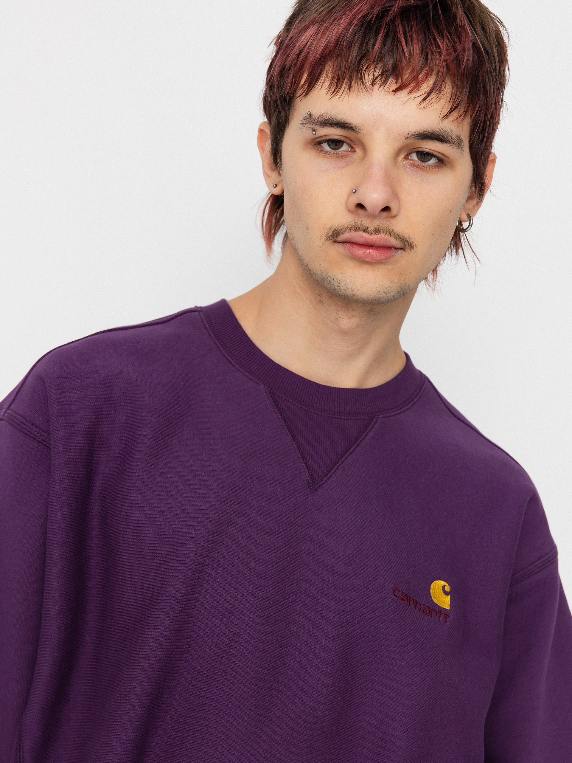 Carhartt WIP American Script Pulóver (huckleberry)
