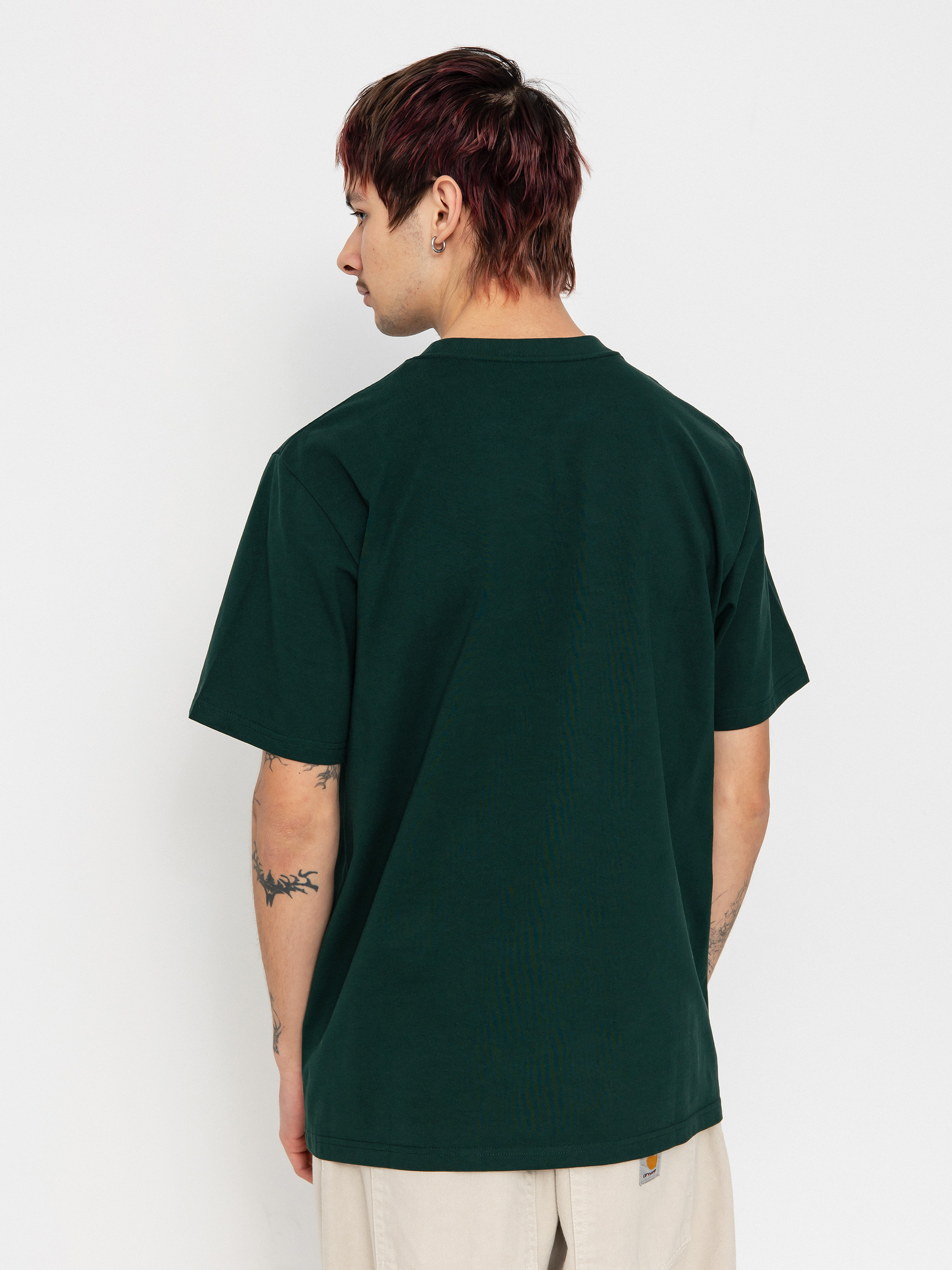 Carhartt WIP University Script Póló (conifer/white)