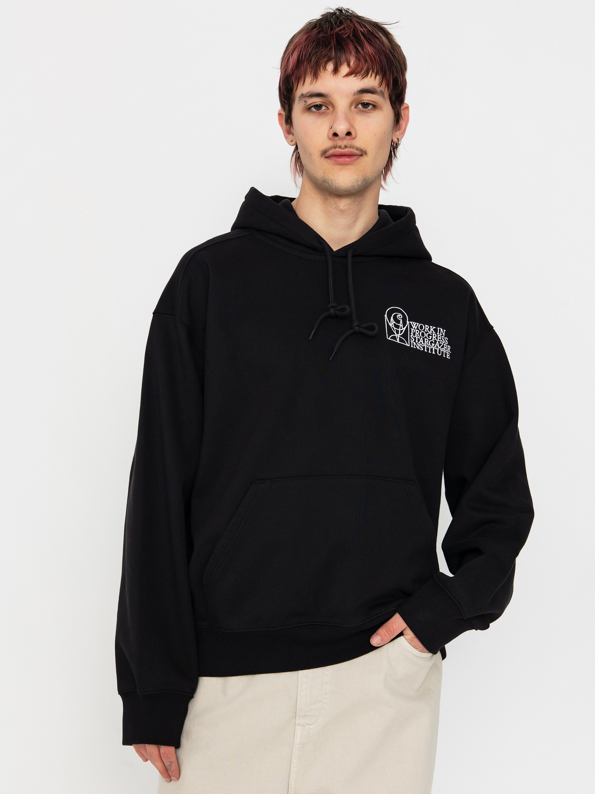 Carhartt WIP Stargazer HD Kapucnis pulóver (black/white)