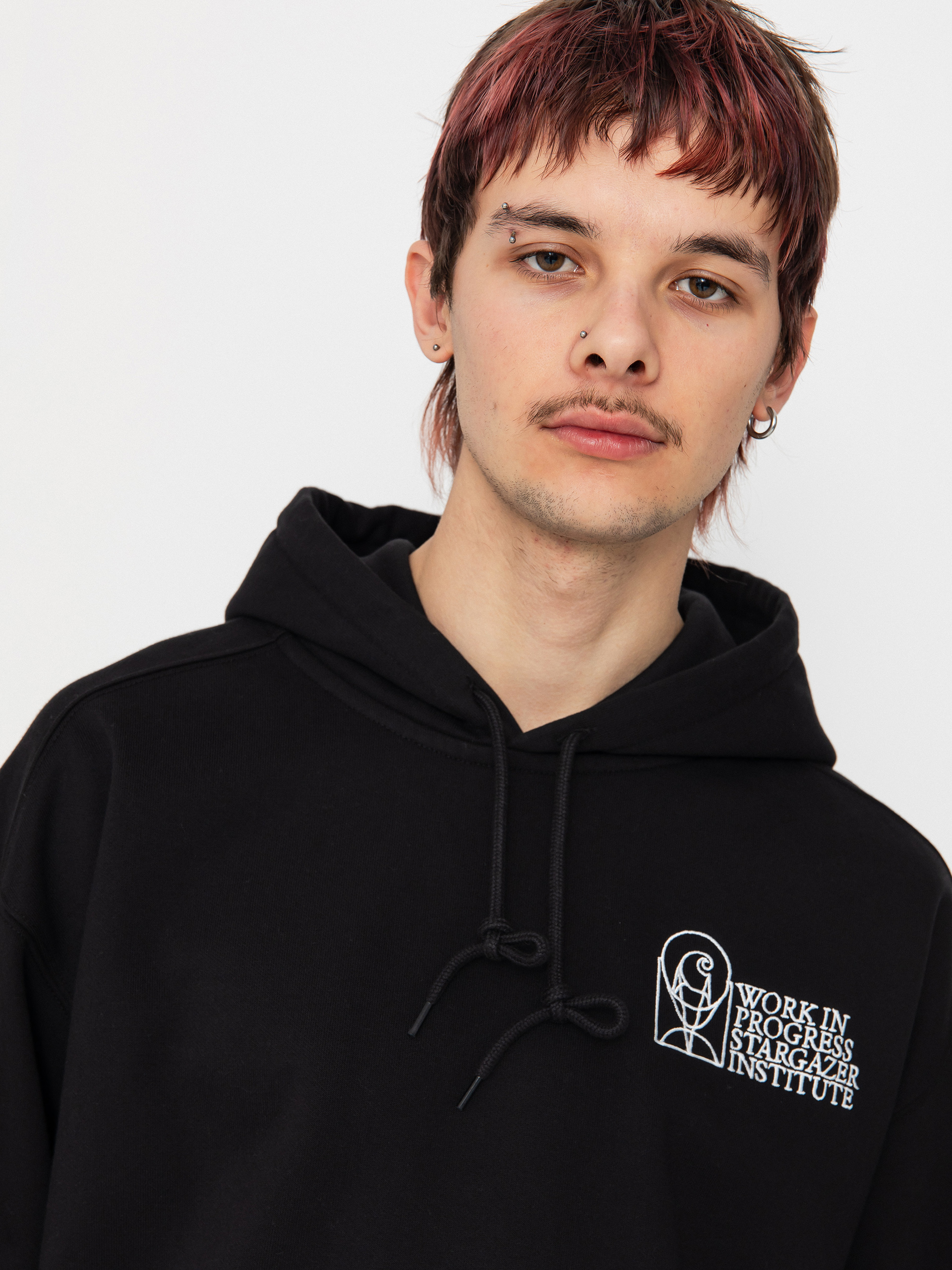 Carhartt WIP Stargazer HD Kapucnis pulóver (black/white)