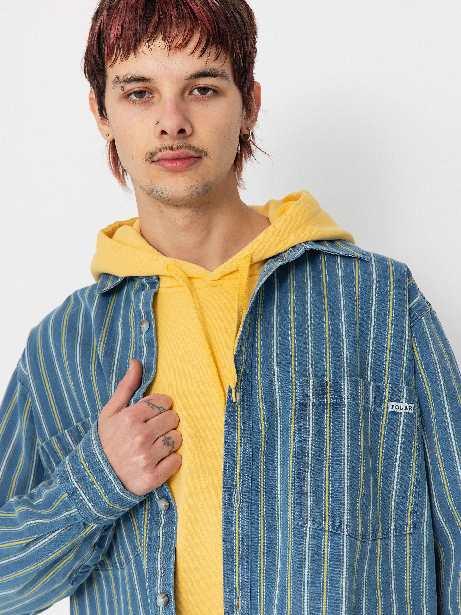 Polar Skate Mike Denim Ing (blue/yellow)