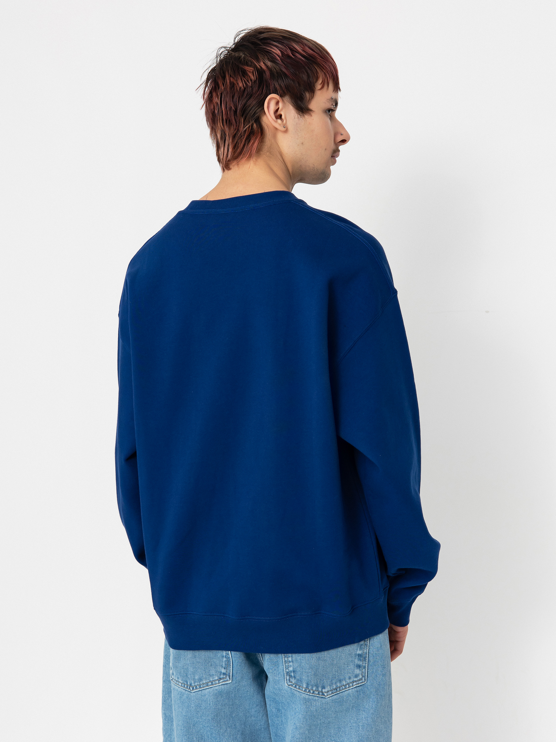 Polar Skate Dave Crewneck Pulóver (deep royal blue)