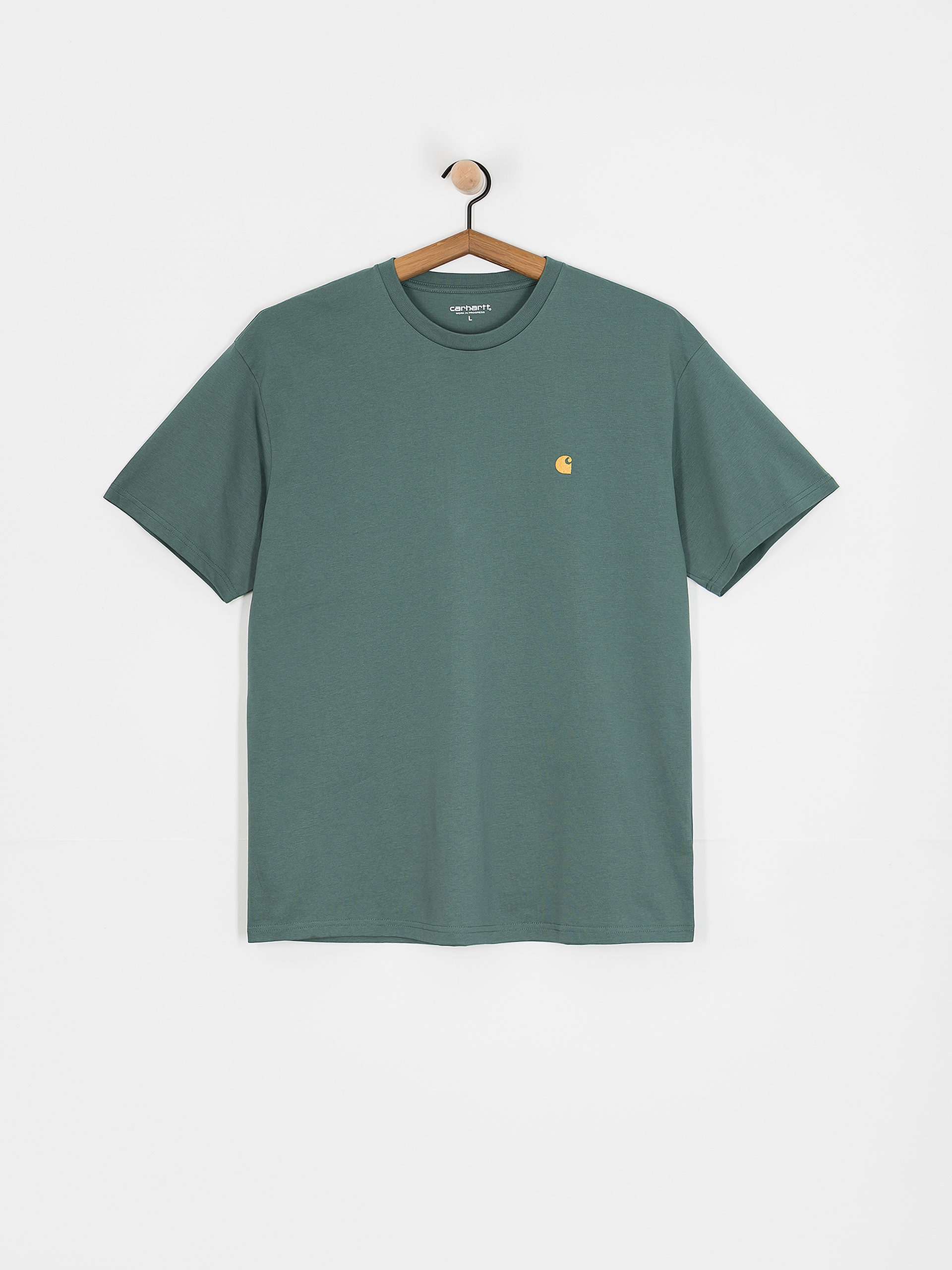 Carhartt WIP Chase Póló (silver pine/gold)