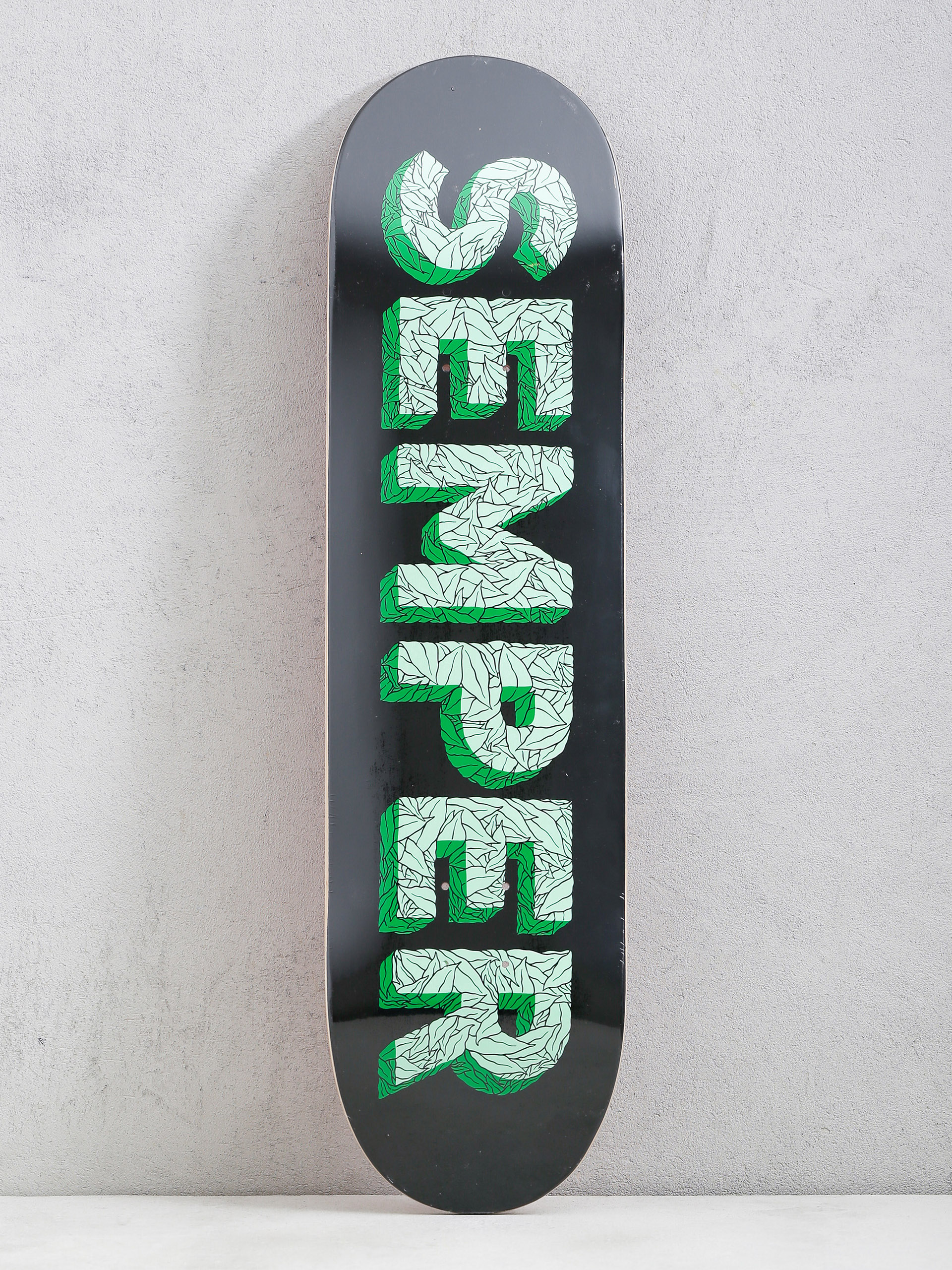Semper Skateboards Leaf Gu00f6rdeszka lap (black/green)