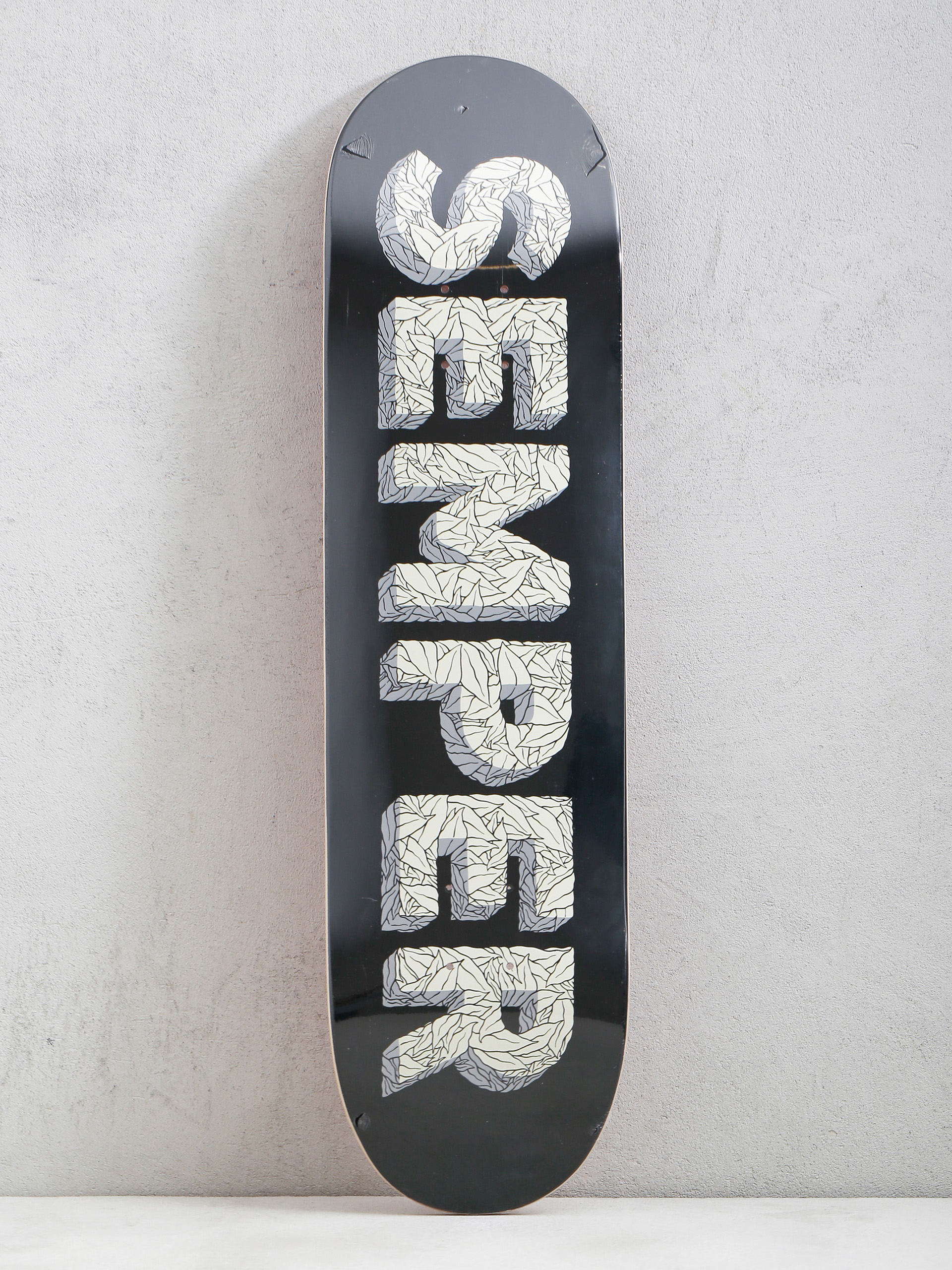 Semper Skateboards Leaf Gu00f6rdeszka lap (black/grey)