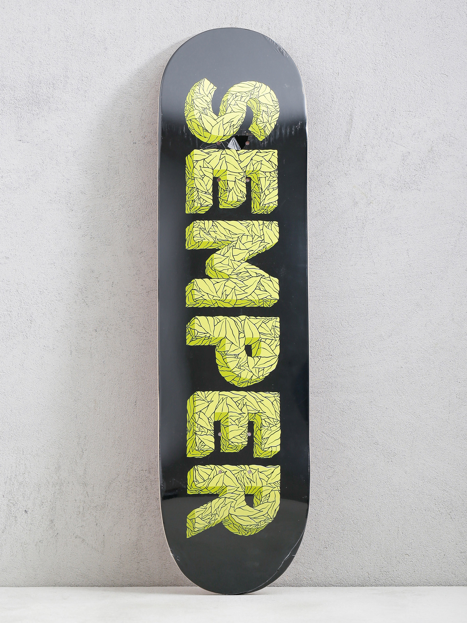 Semper Skateboards Leaf Gu00f6rdeszka lap (black/yellow)