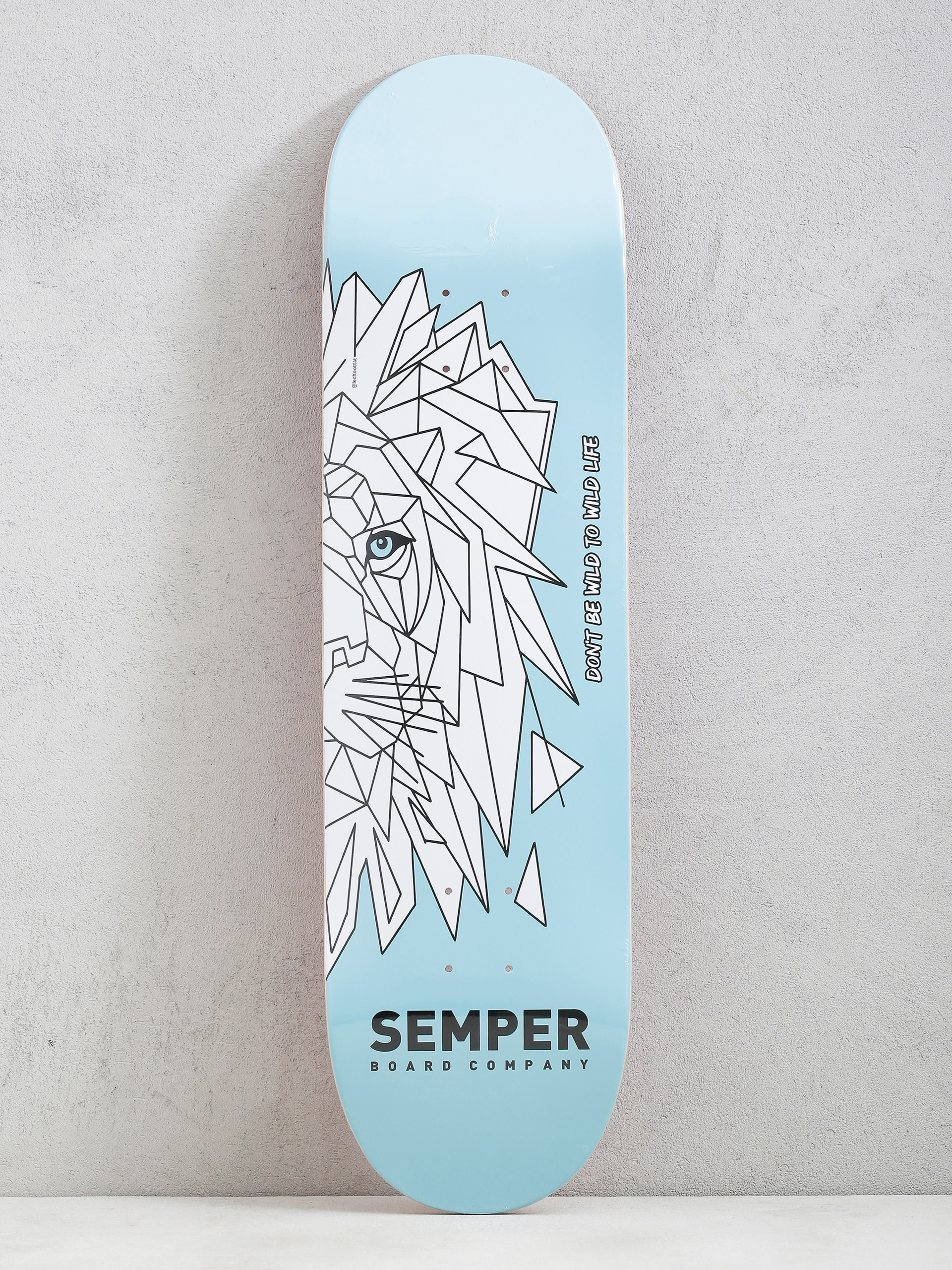 Semper Skateboards Lion Gu00f6rdeszka lap (blue)