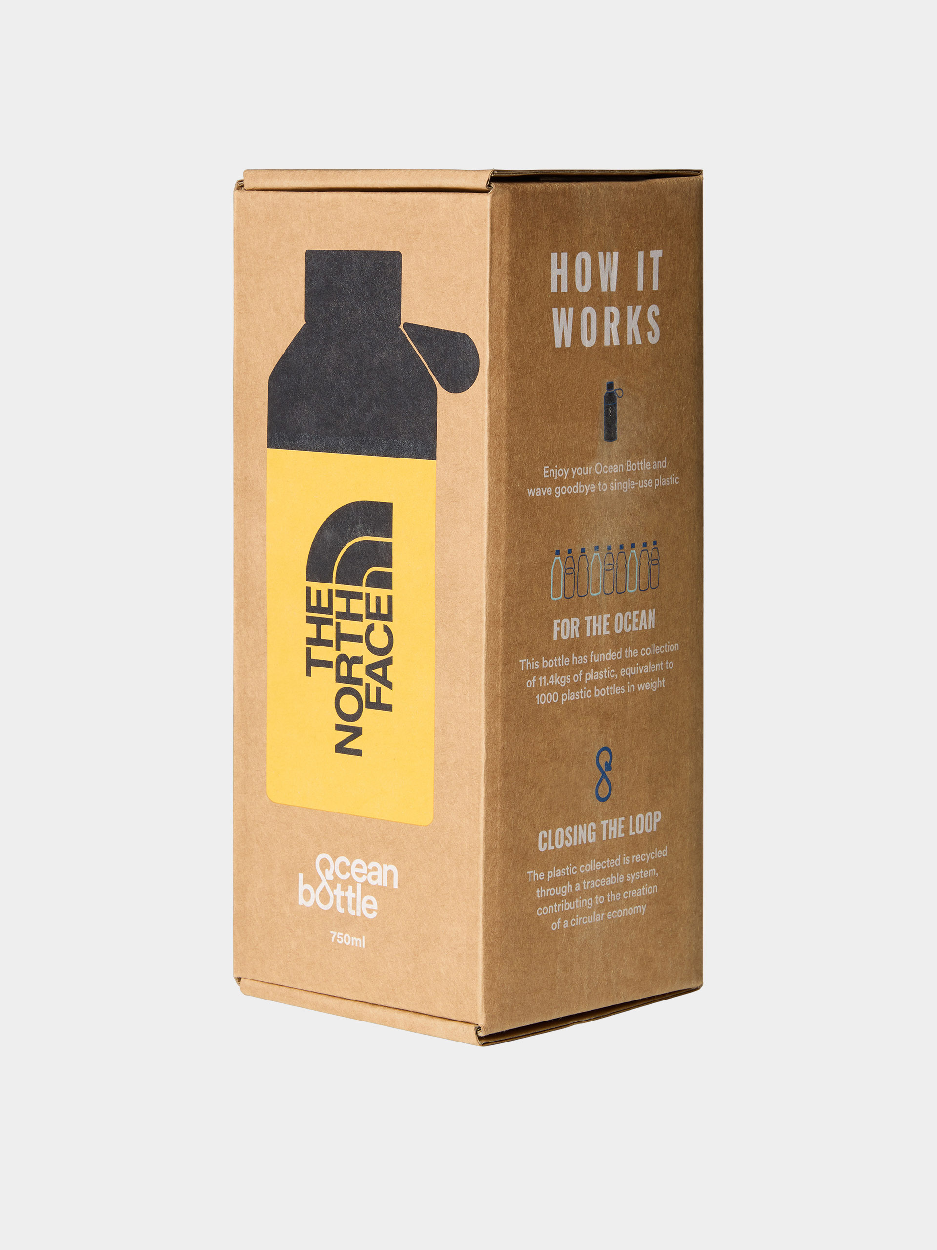 Hőpalack The North Face Water Bottle 0.75L (summit gold/tnf black)
