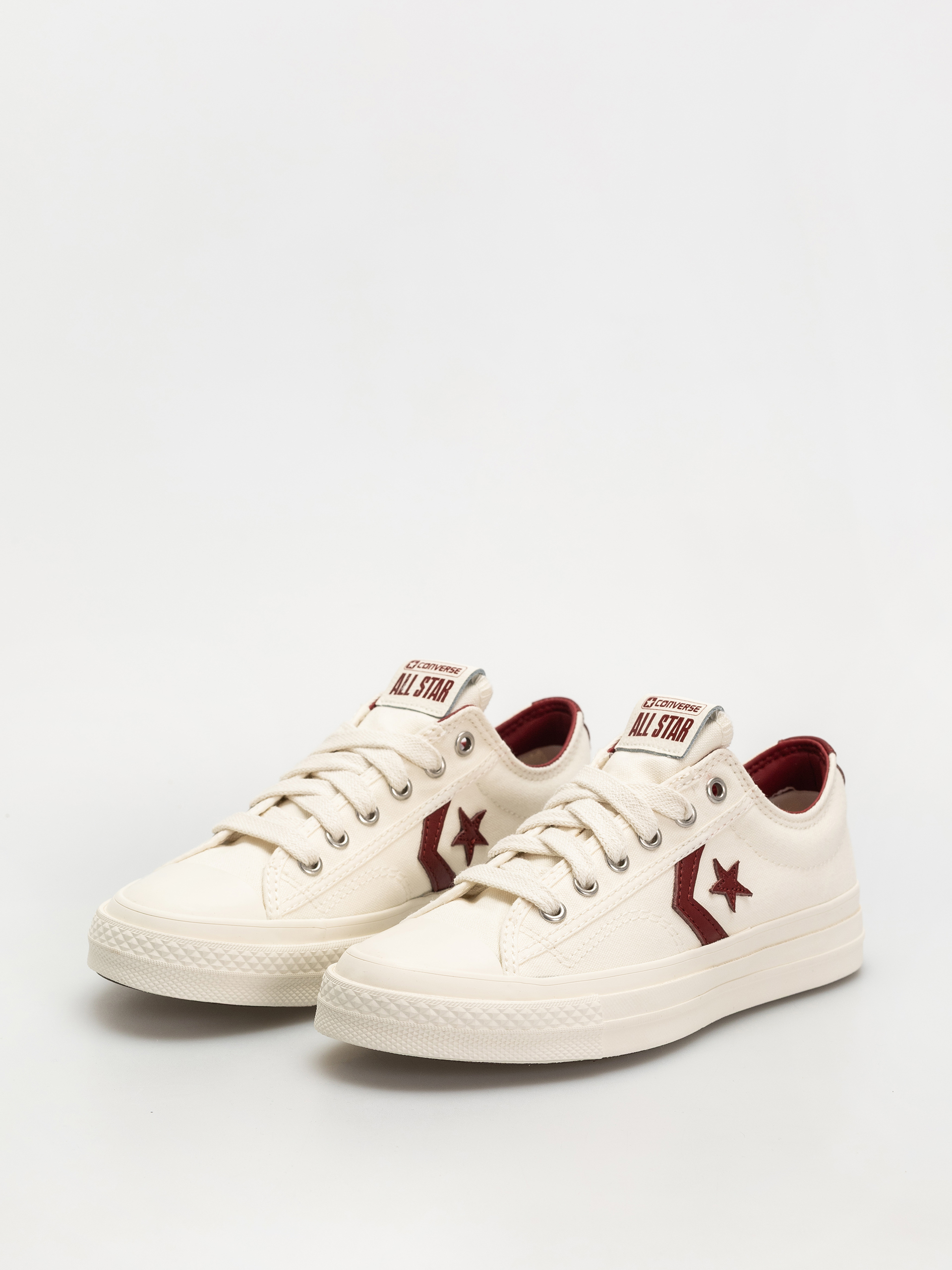 Converse Star Player 76 Ox Cipők (egret/egret/park red)