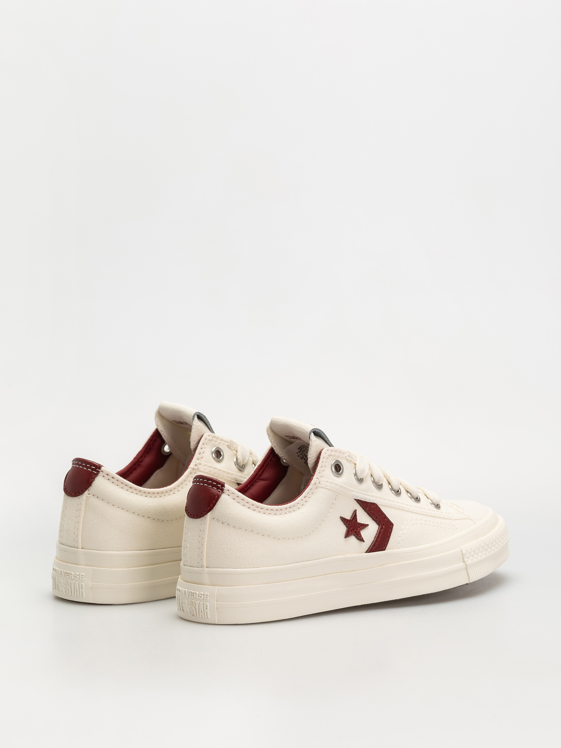 Converse Star Player 76 Ox Cipők (egret/egret/park red)