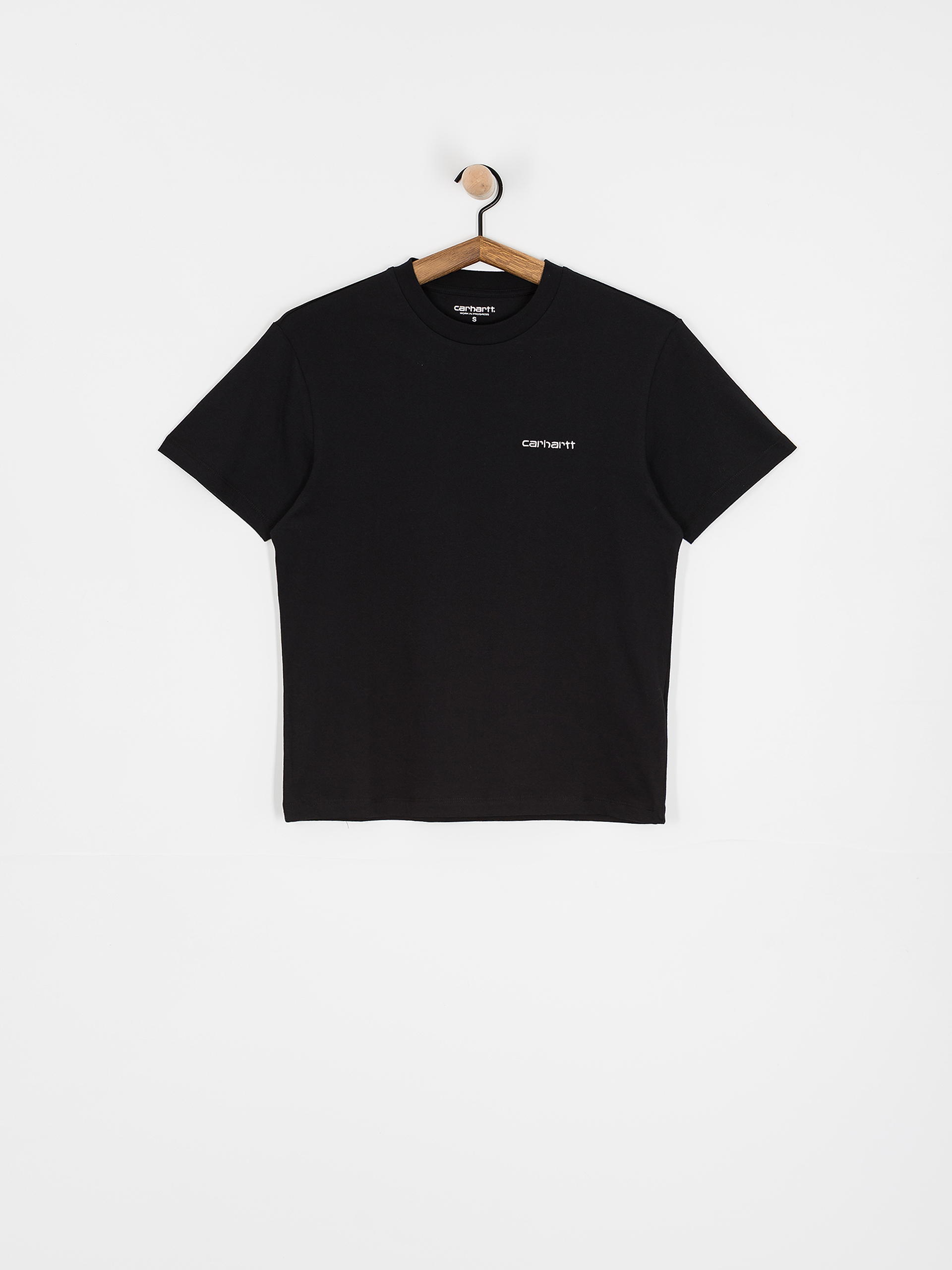 Carhartt WIP Script Embroidery Wmn Pu00f3lu00f3 (black/white)