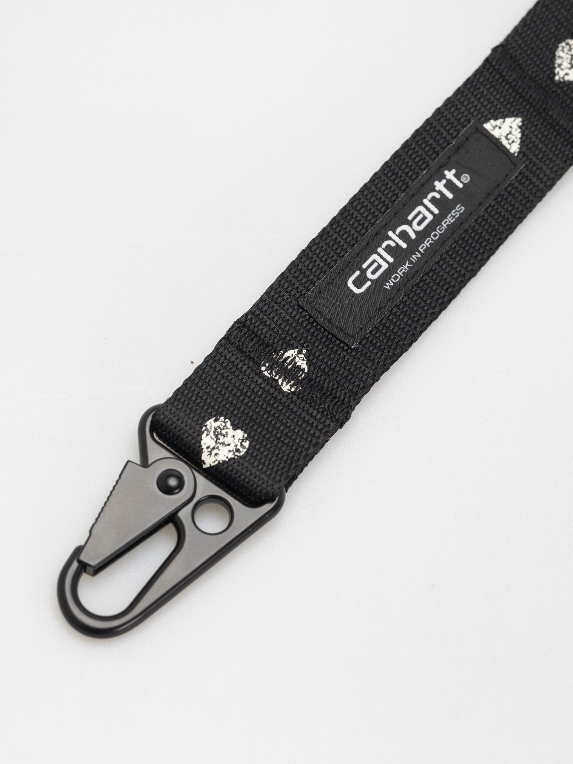 Carhartt WIP Drewe Keychain Kulcstartó (heart c pinstripe/black/natural)