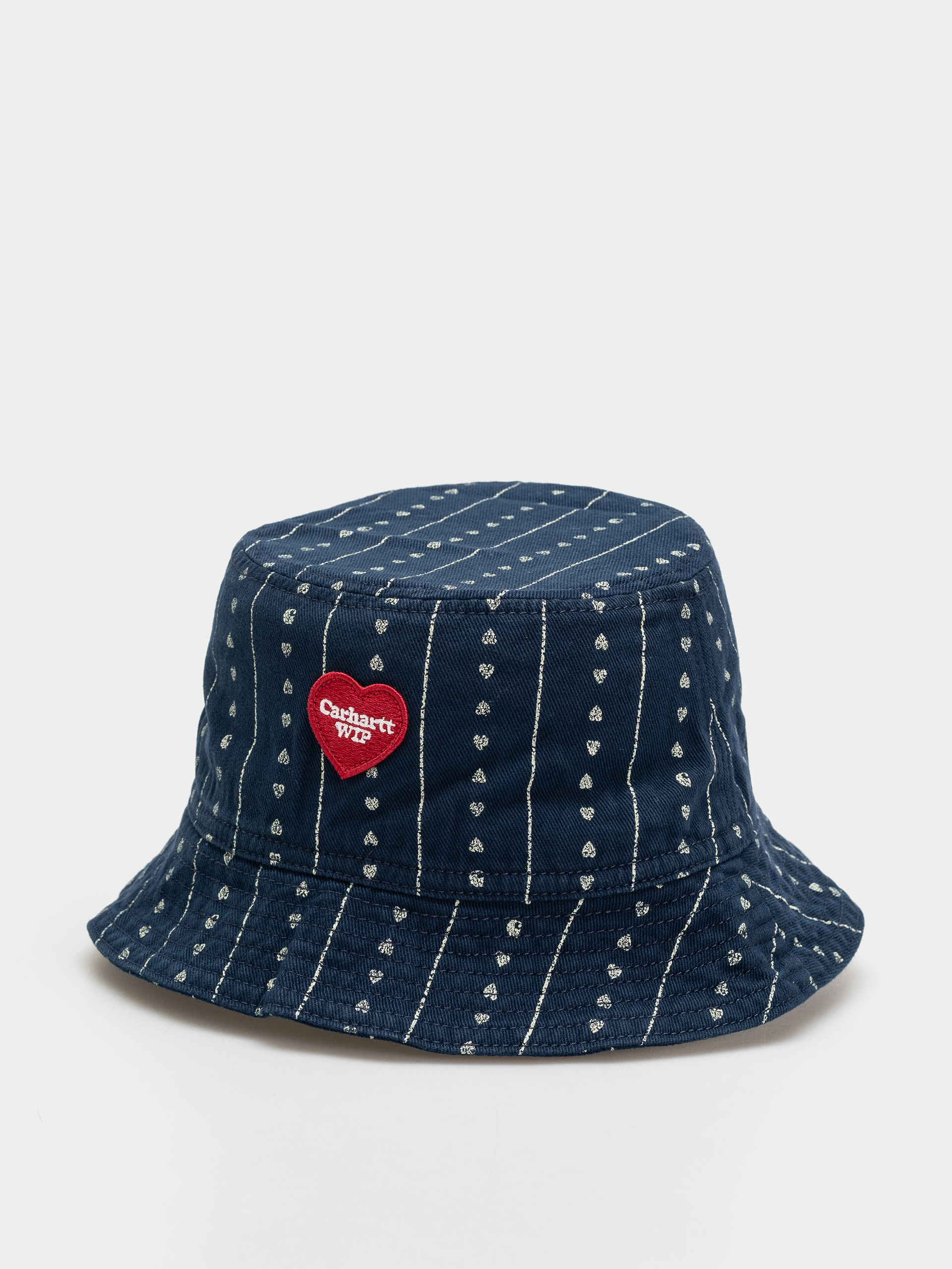 Carhartt WIP Drewe Bucket Kalap (heart c pinstripe/ink/natural)