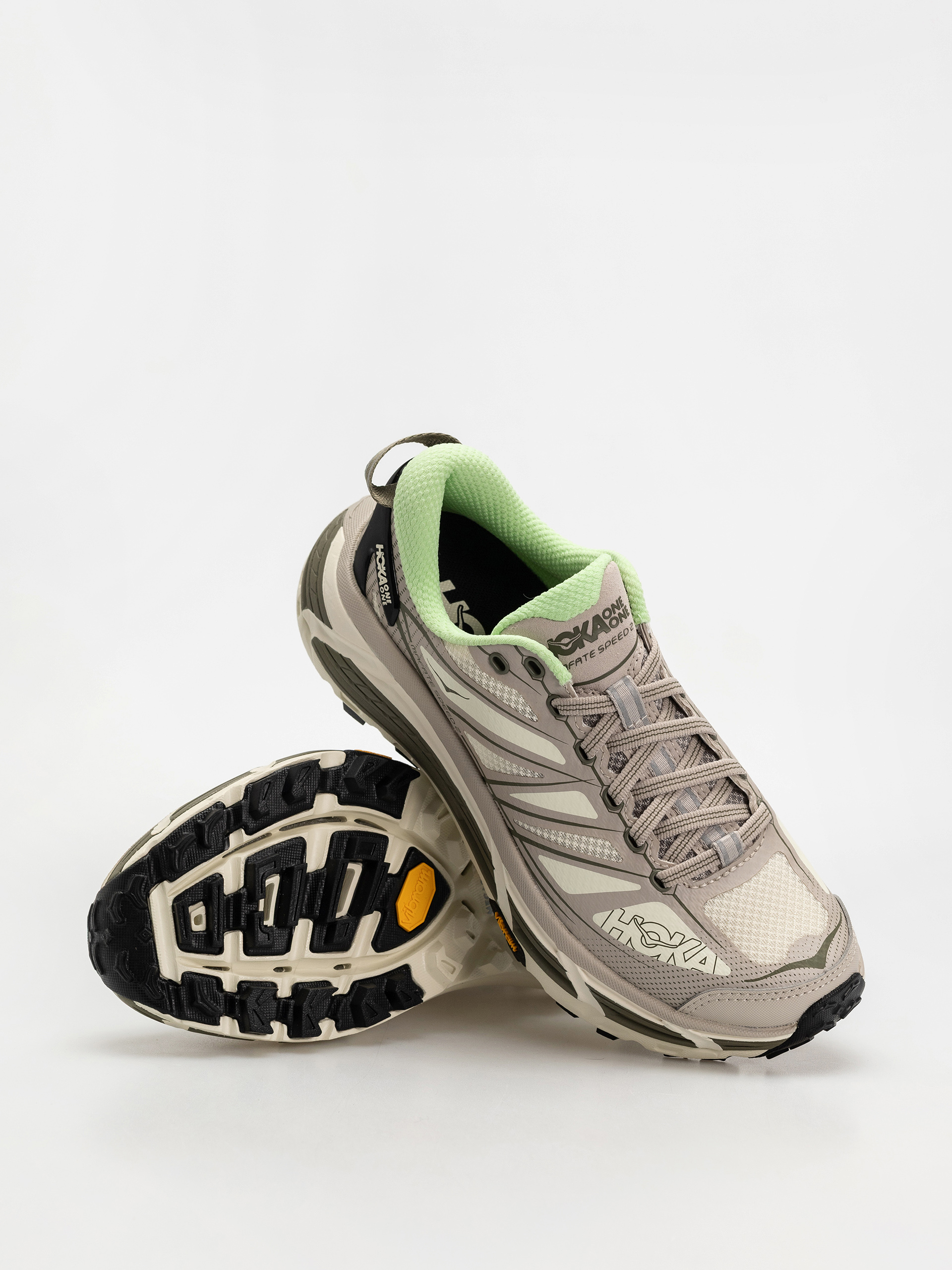 Hoka Mafate Speed 2 Cipők (putty/eucalyptus)