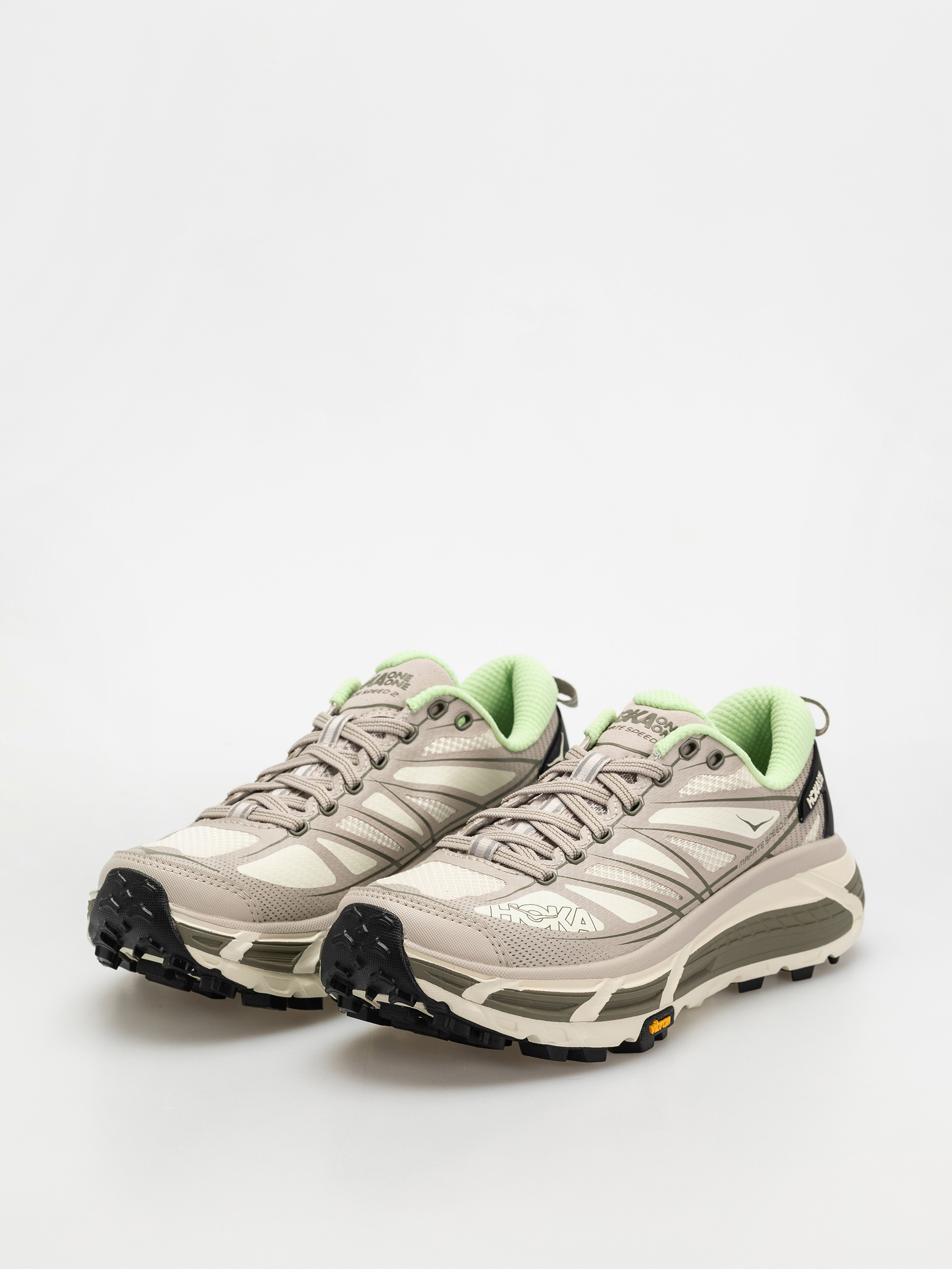 Hoka Mafate Speed 2 Cipők (putty/eucalyptus)