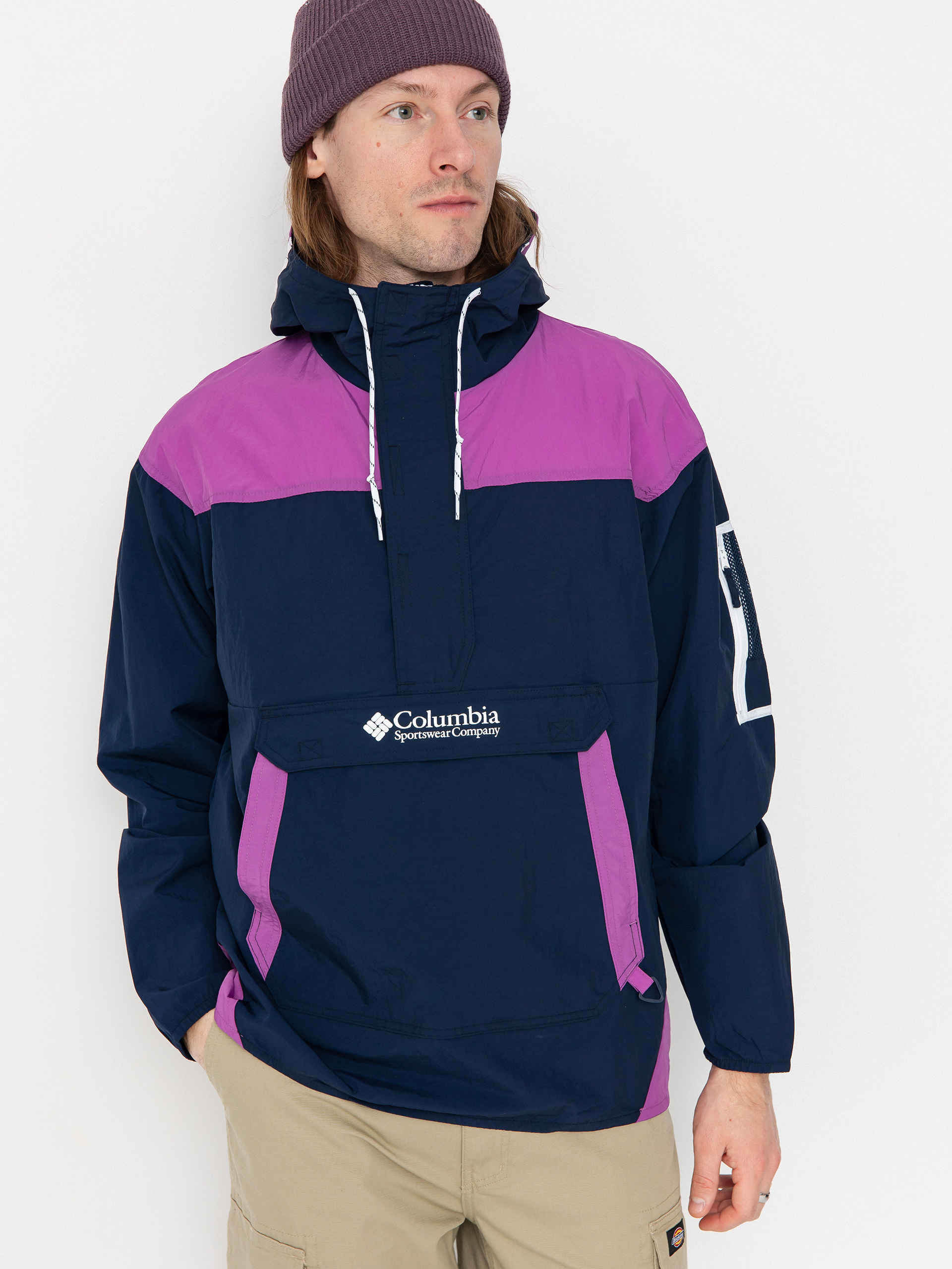 Columbia Challenger Windbreaker Anorak Dzseki (coll navy/razz)