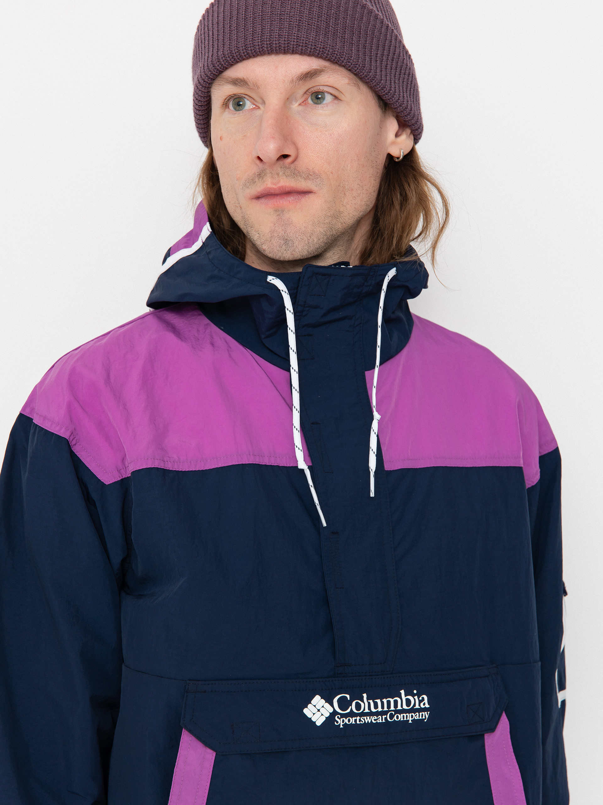 Columbia Challenger Windbreaker Anorak Dzseki (coll navy/razz)