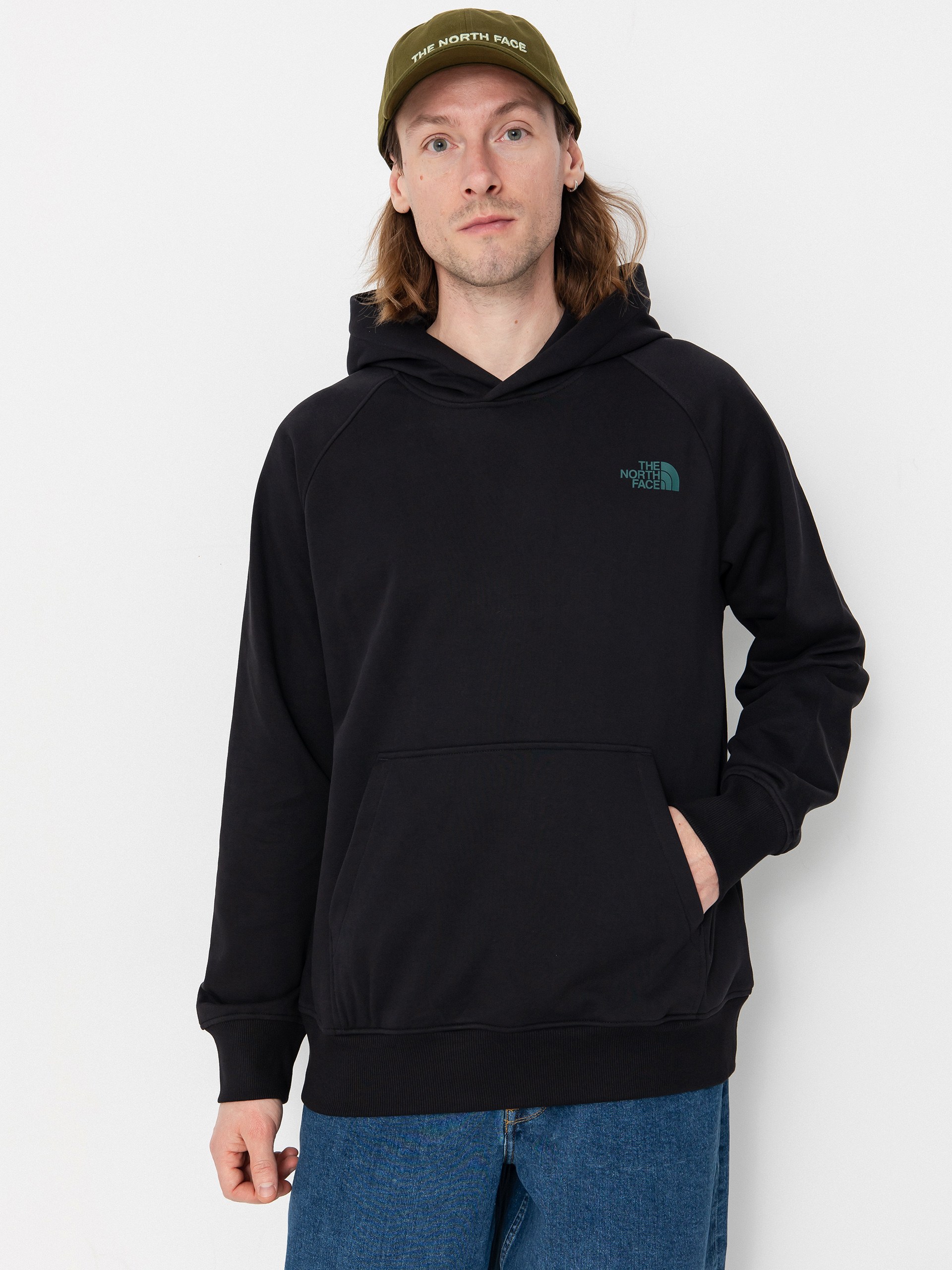 The North Face Raglan Box Nse Tailgrid Infill HD Kapucnis pulóver (tnf black/deep nori tra)