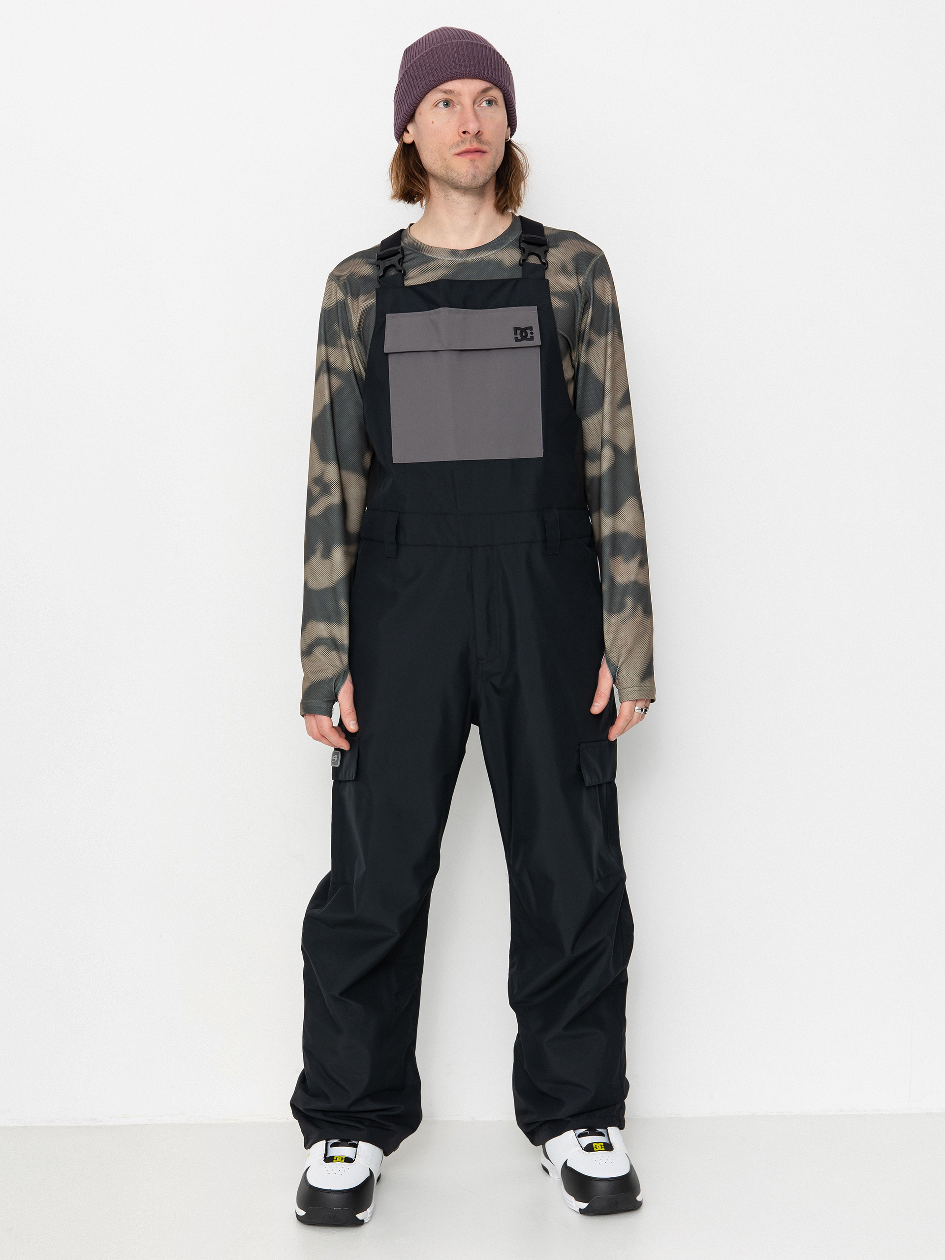 Férfi DC Docile Bib Snowboard nadrág (black)