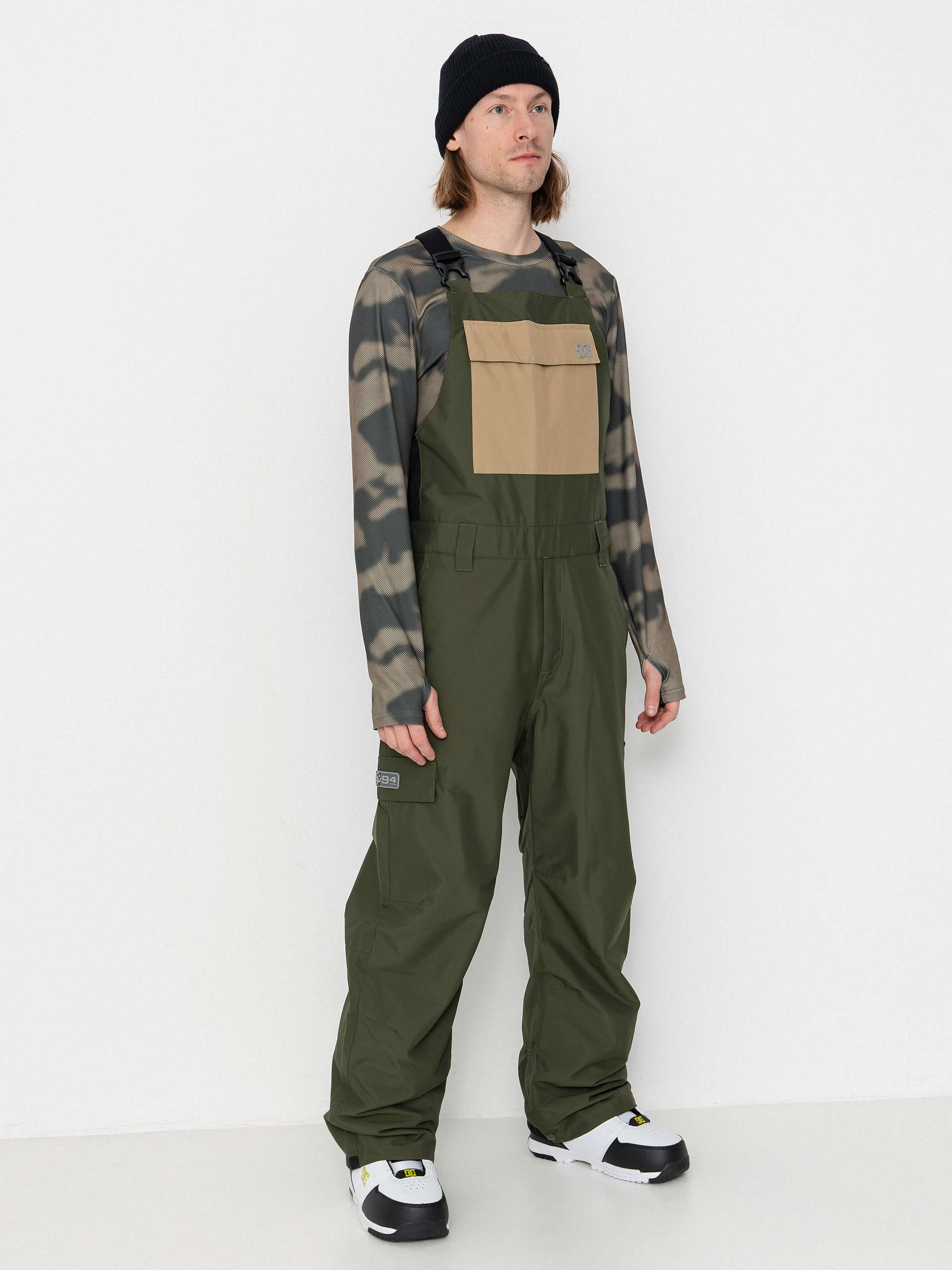 Férfi DC Docile Bib Snowboard nadrág (deep depths)