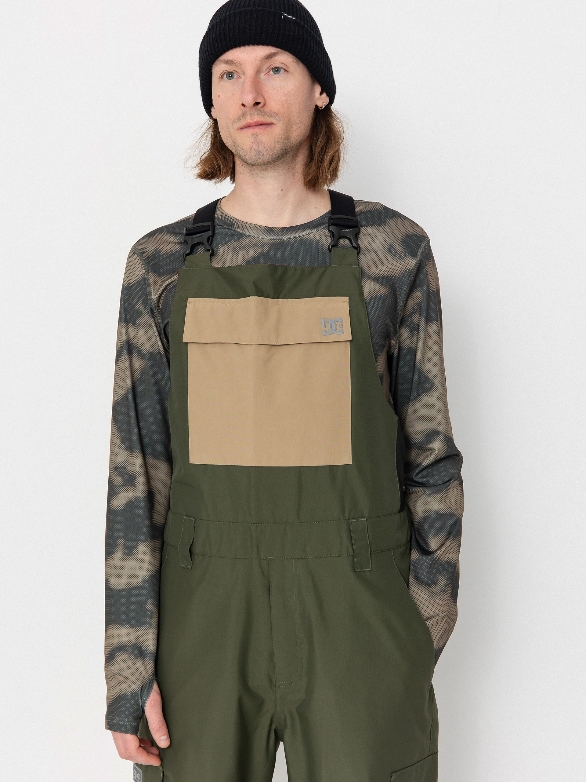 Férfi DC Docile Bib Snowboard nadrág (deep depths)