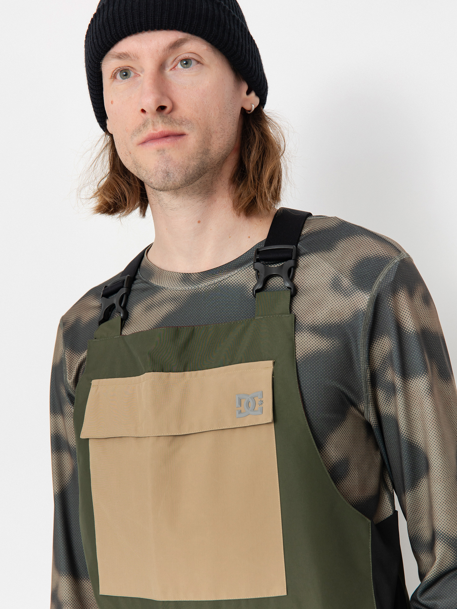 Férfi DC Docile Bib Snowboard nadrág (deep depths)