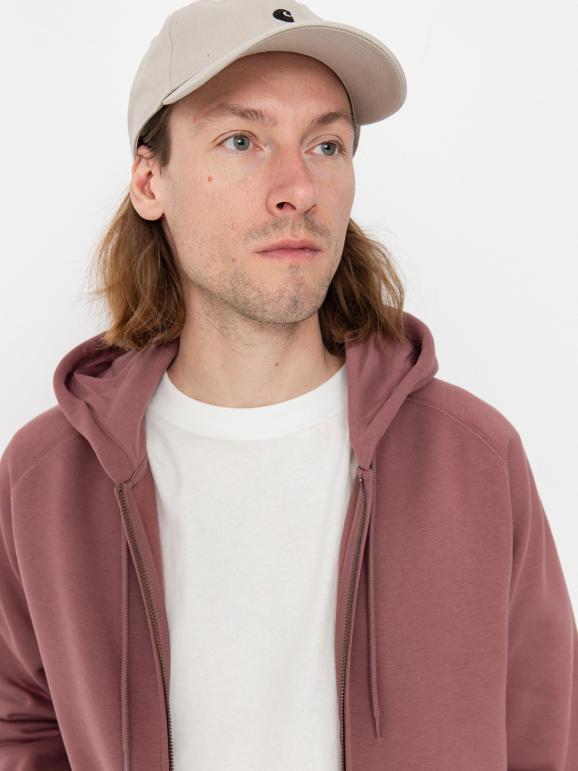 Carhartt WIP Chase ZHD Kapucnis pulóver (dusky pink/gold)