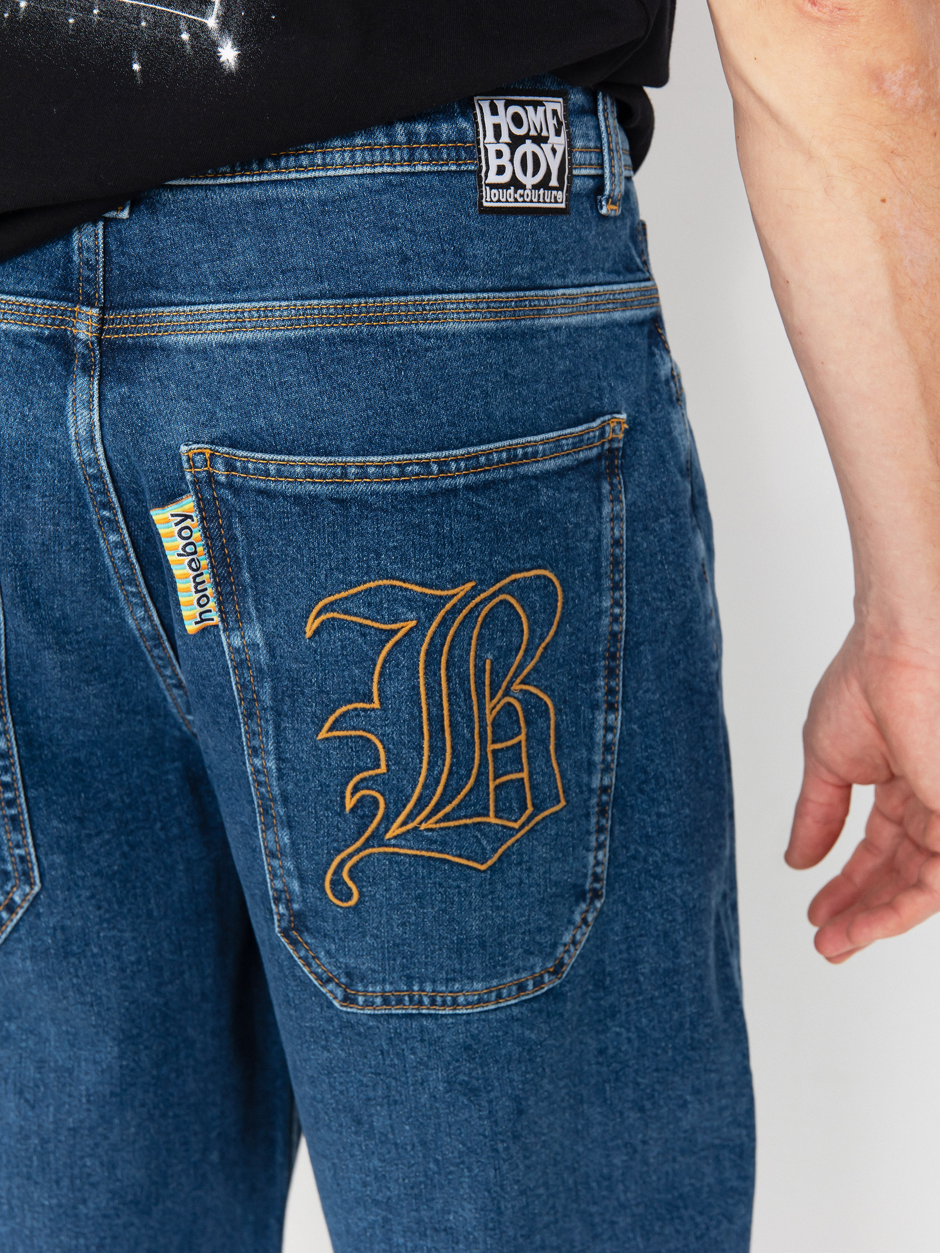 Homeboy X Tra Monster Gothic Denim Kisnadrág (washed blue)