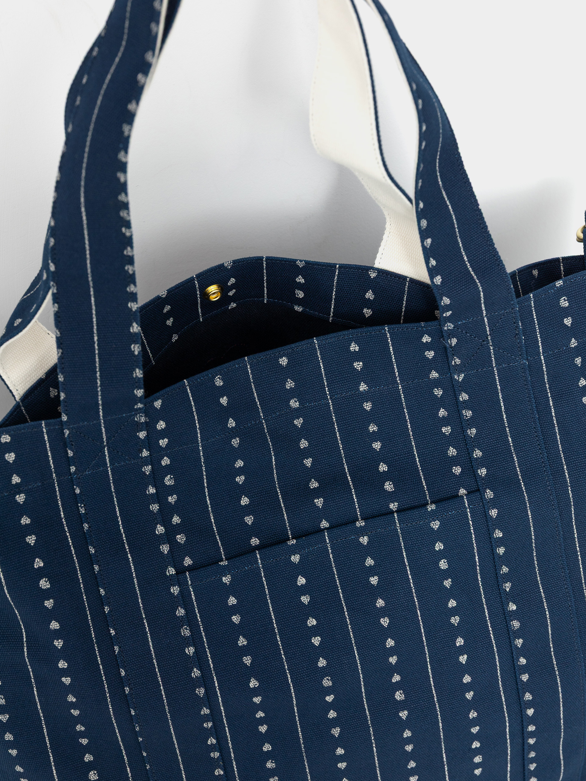Carhartt WIP Drewe Tote Táska (heart c pinstripe/ink/natural)