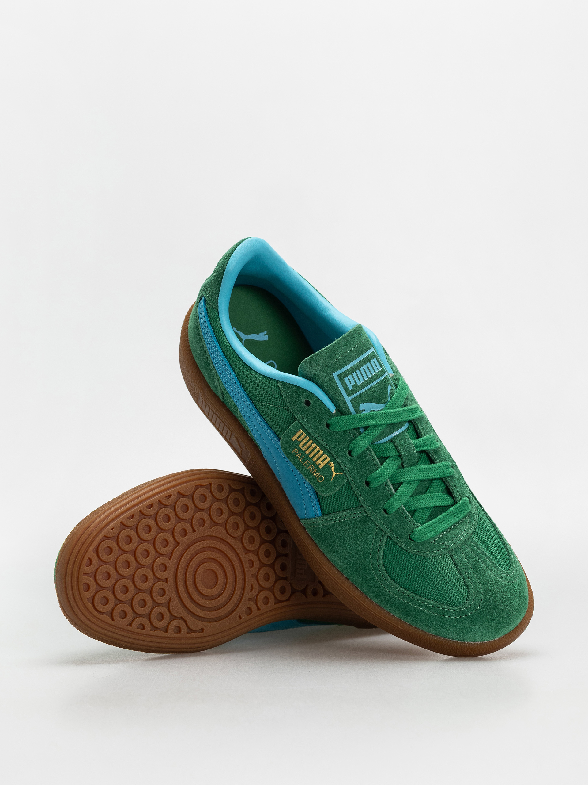 Puma Palermo Vintage Update Cipők (archive green bright aqua)