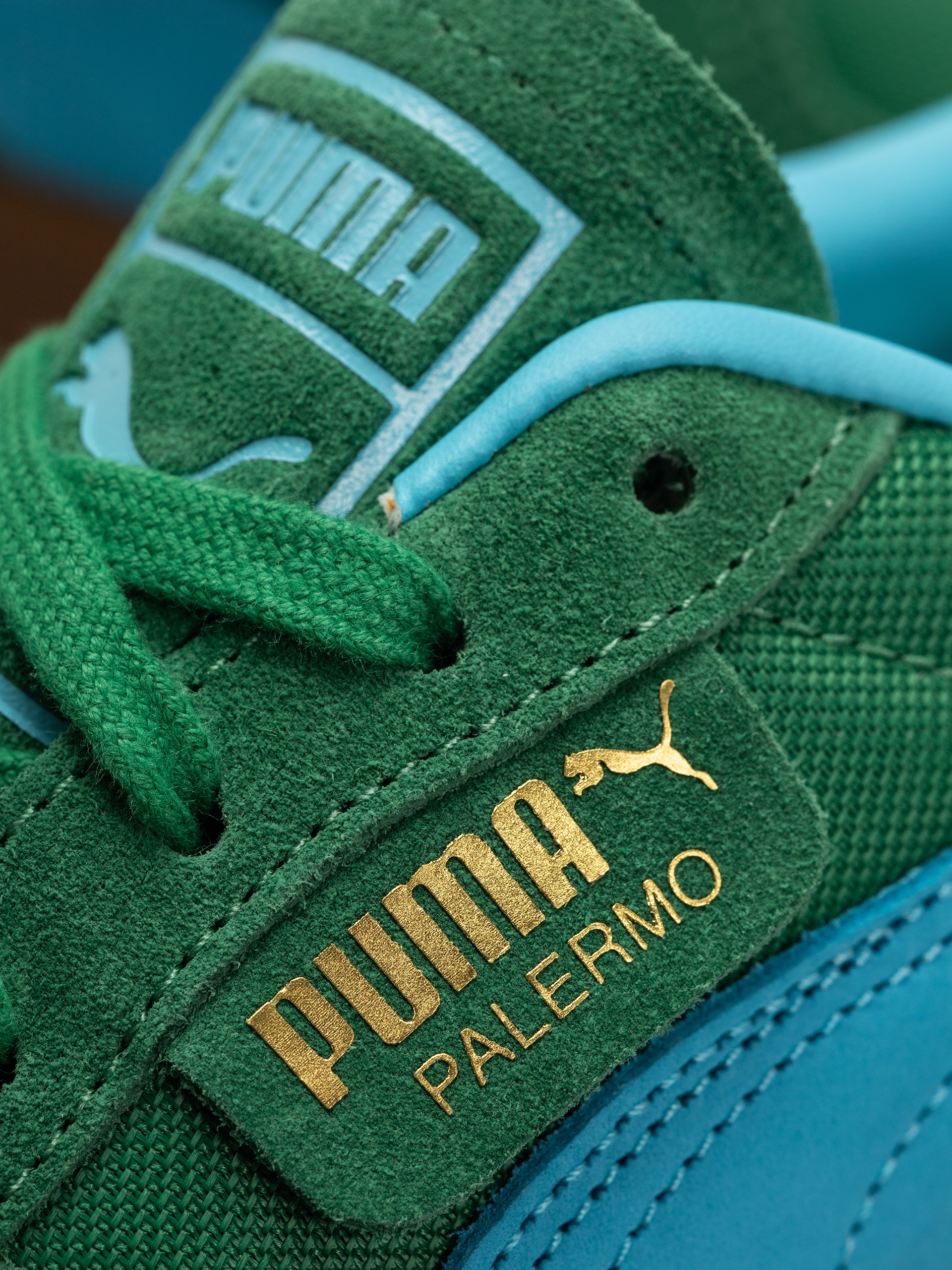 Puma Palermo Vintage Update Cipők (archive green bright aqua)