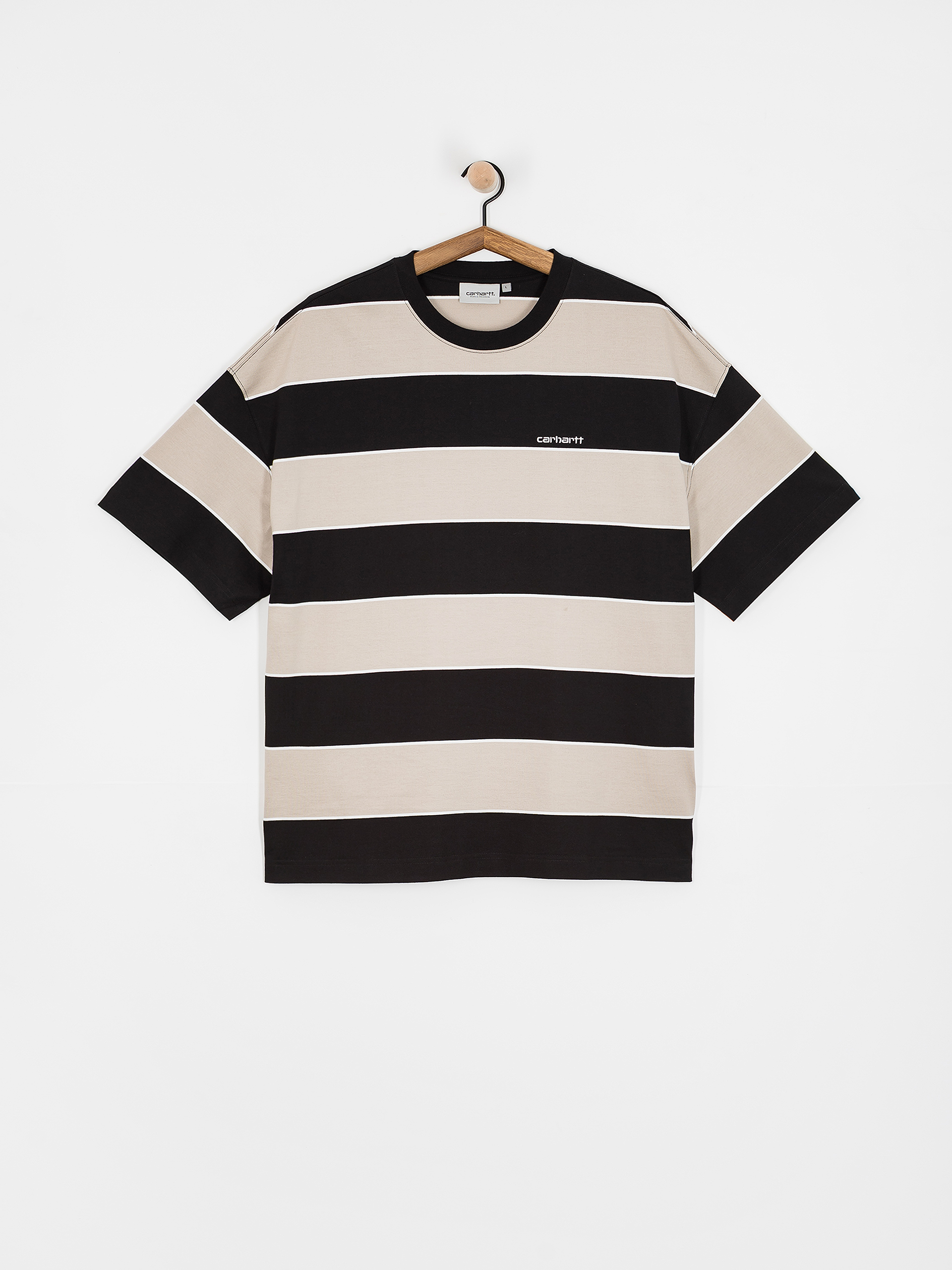 Póló Carhartt WIP Quinby (quinby stripe/black)